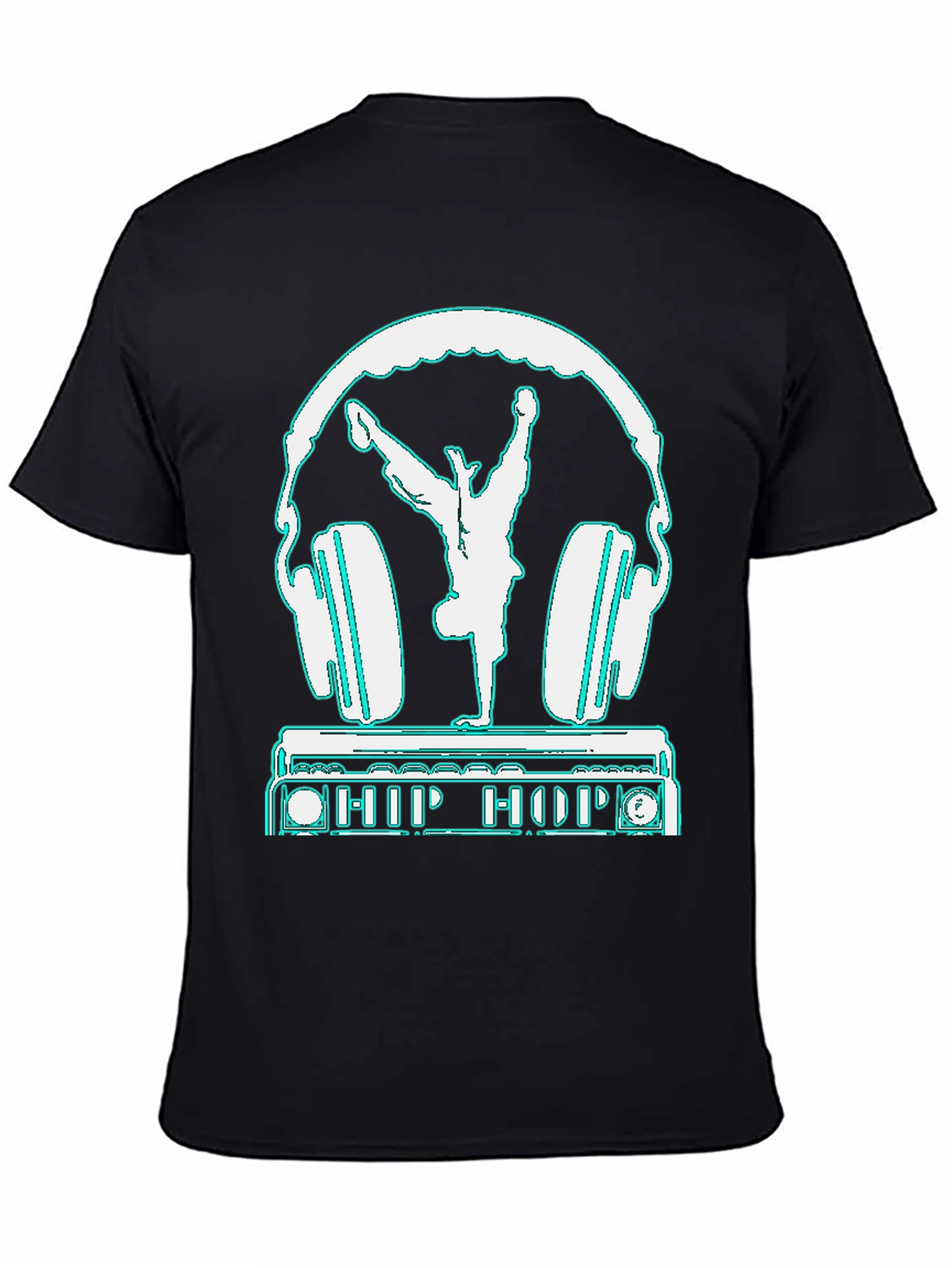 Hip Hop Dancer Headphones Graphic Tee
