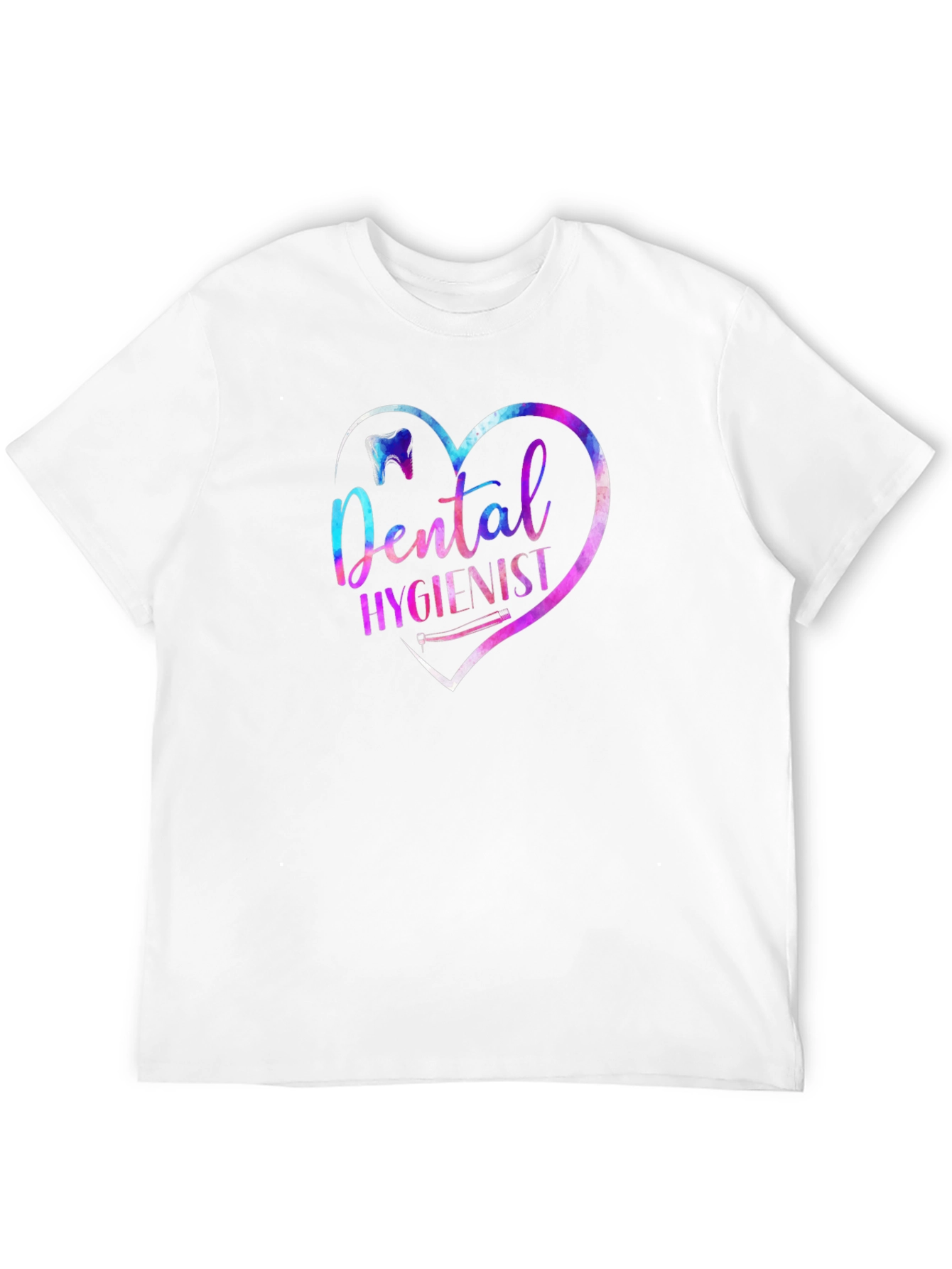 Dental Hygienist Heart Graphic Tee - Black