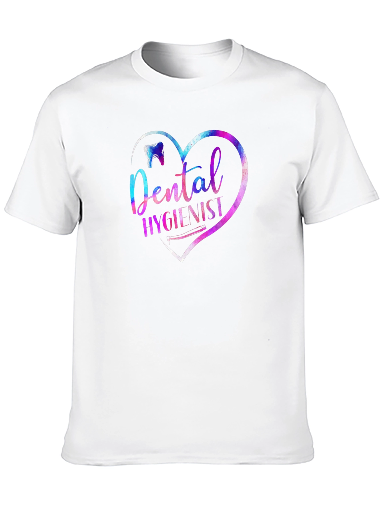 Dental Hygienist Heart Graphic Tee - Black