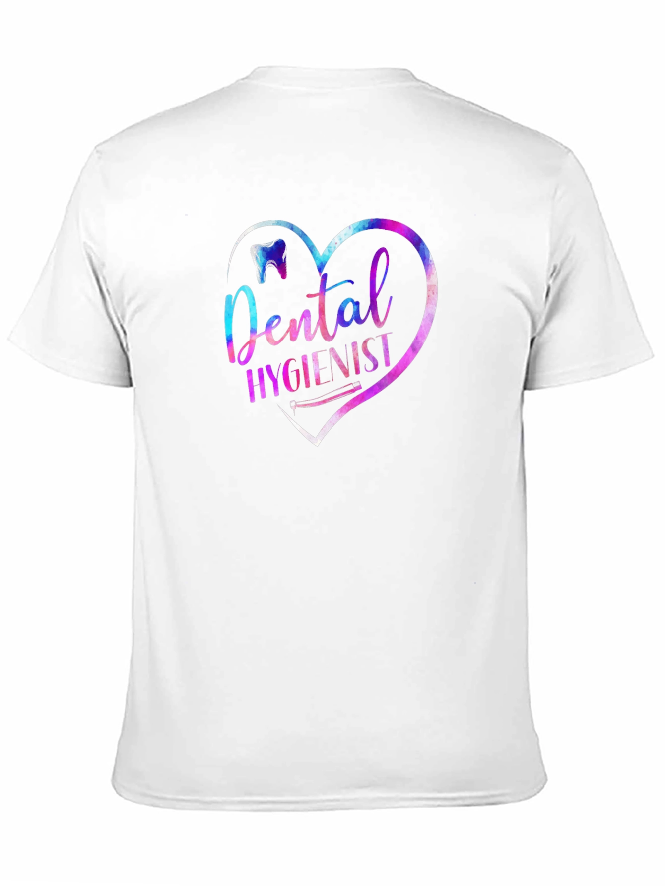 Dental Hygienist Heart Graphic Tee - Black