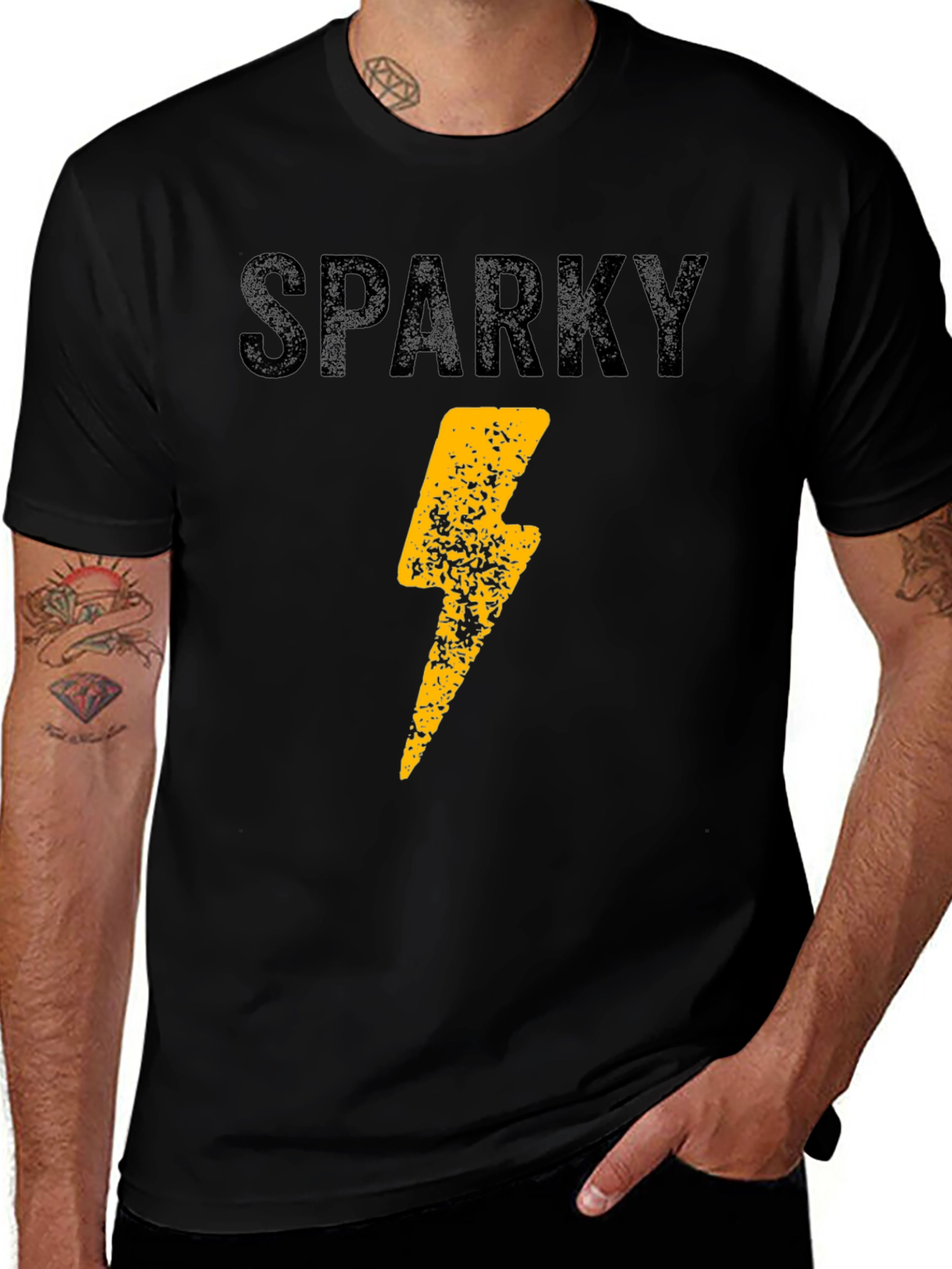 Sparky Lightning Bolt Graphic T-Shirt