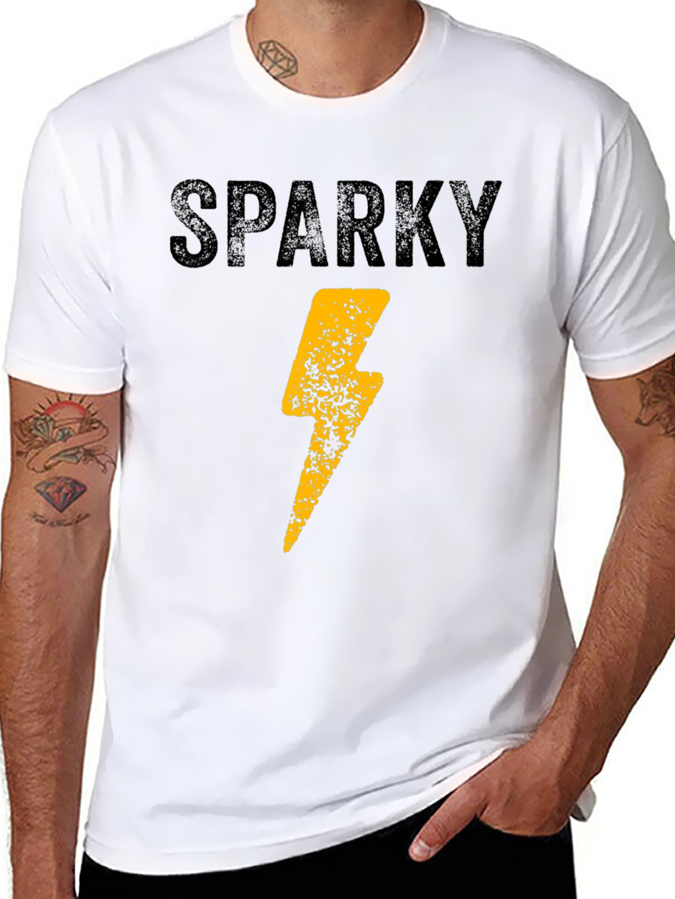 Sparky Lightning Bolt Graphic T-Shirt