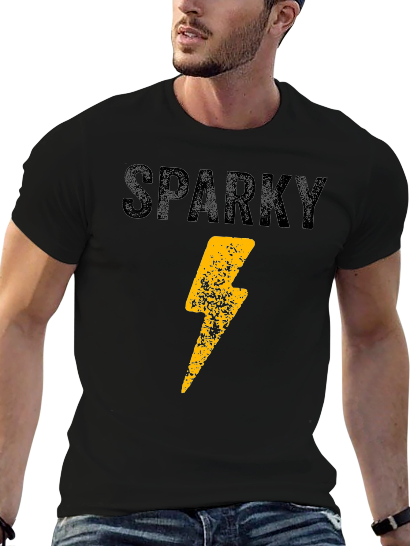Sparky Lightning Bolt Graphic T-Shirt