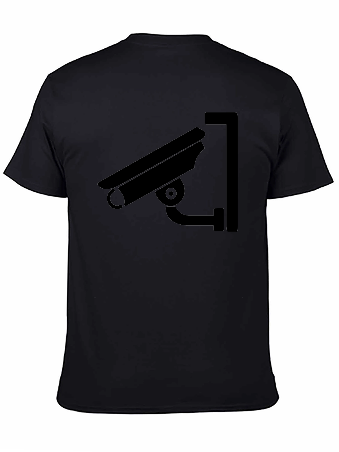 Security Camera Graphic Black T-Shirt