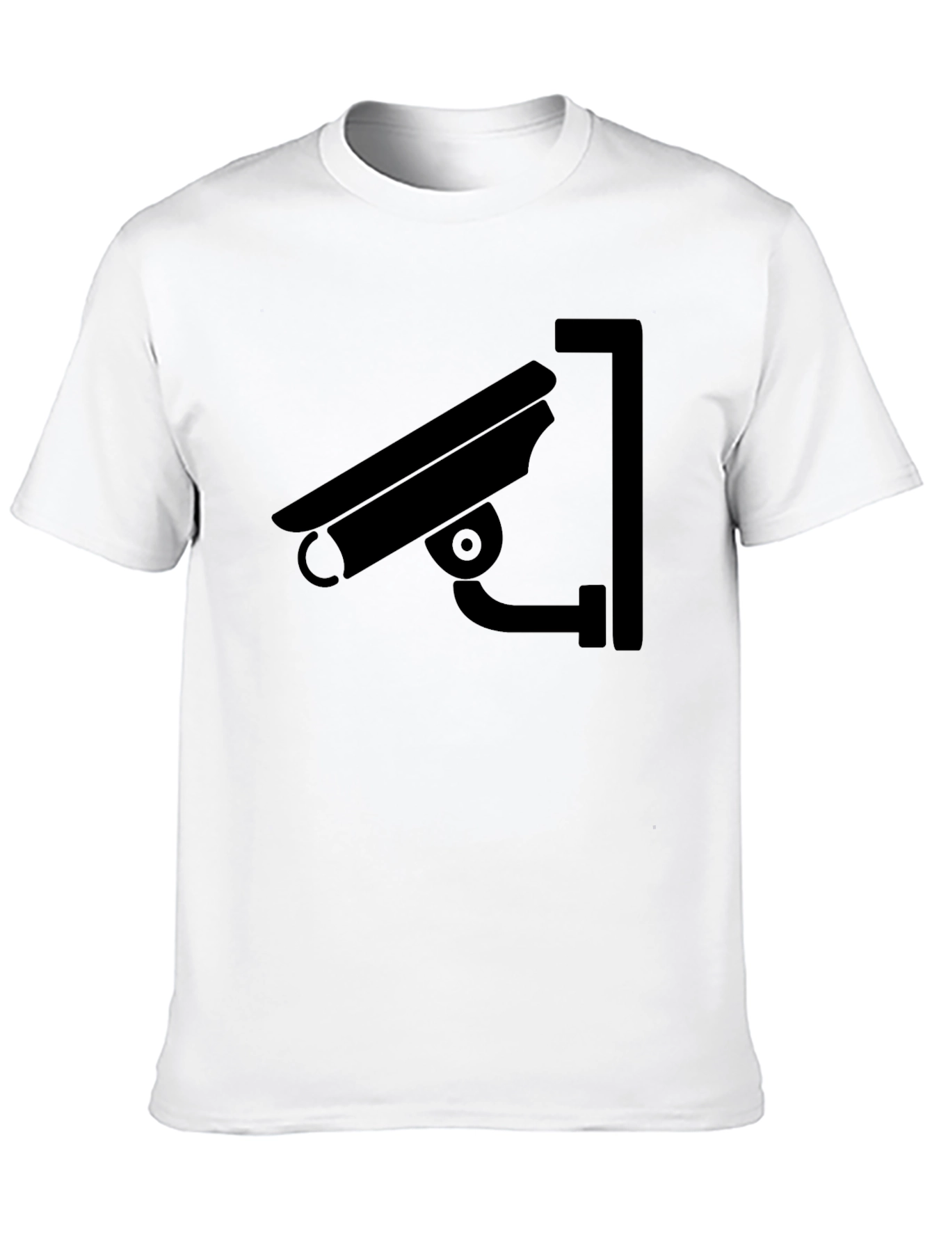Security Camera Graphic Black T-Shirt