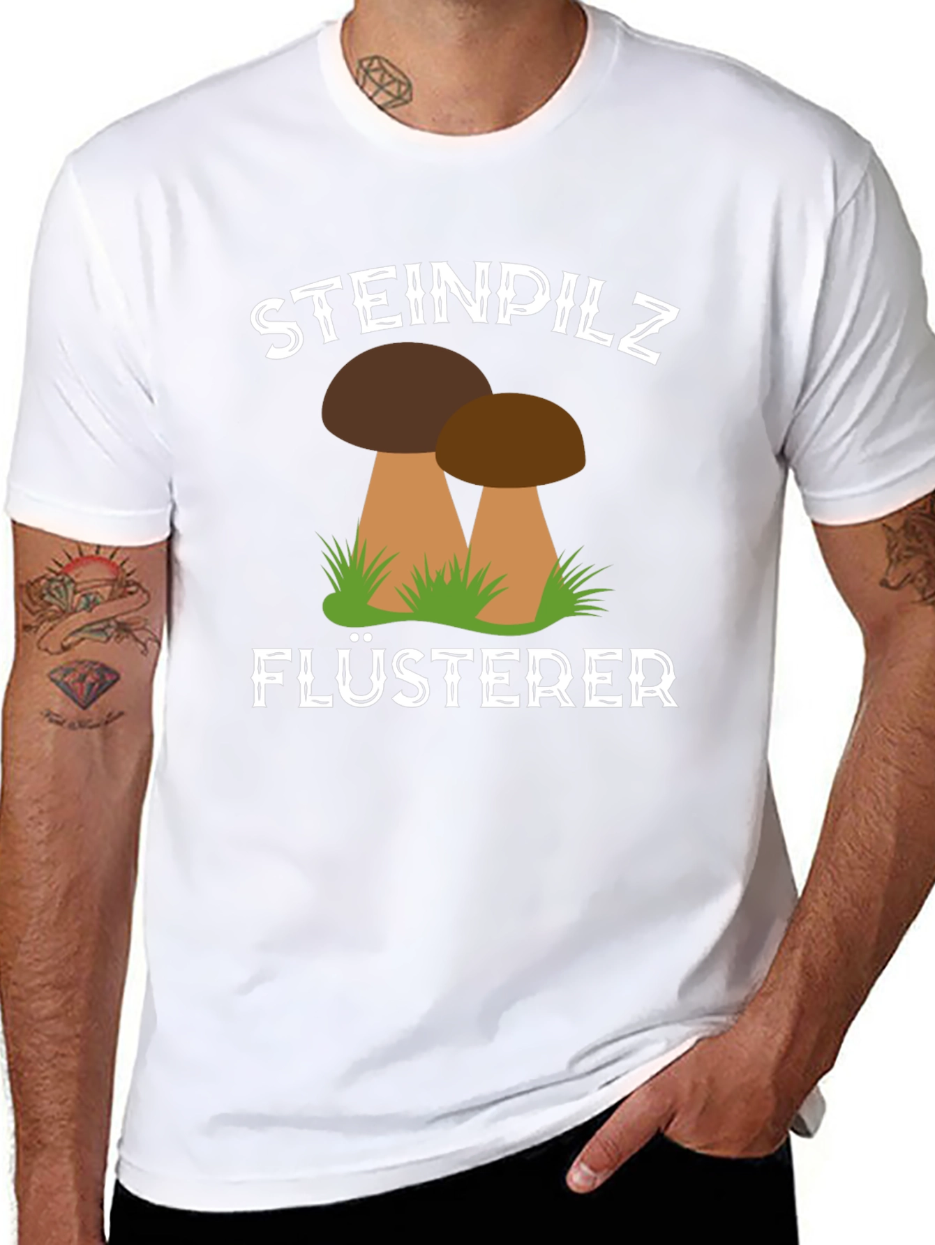 Steinpilz Flusterer Mushroom T-Shirt