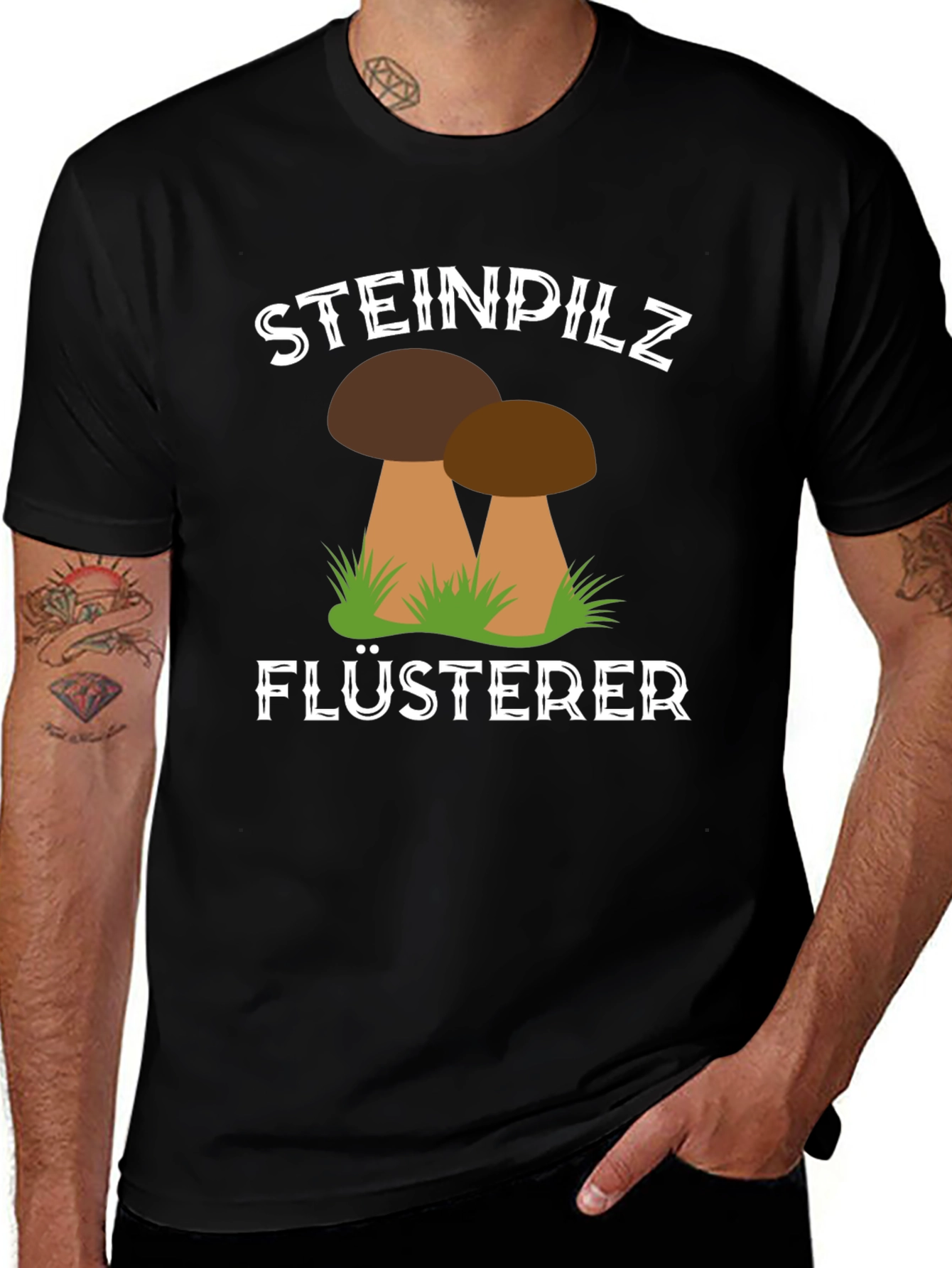 Steinpilz Flusterer Mushroom T-Shirt
