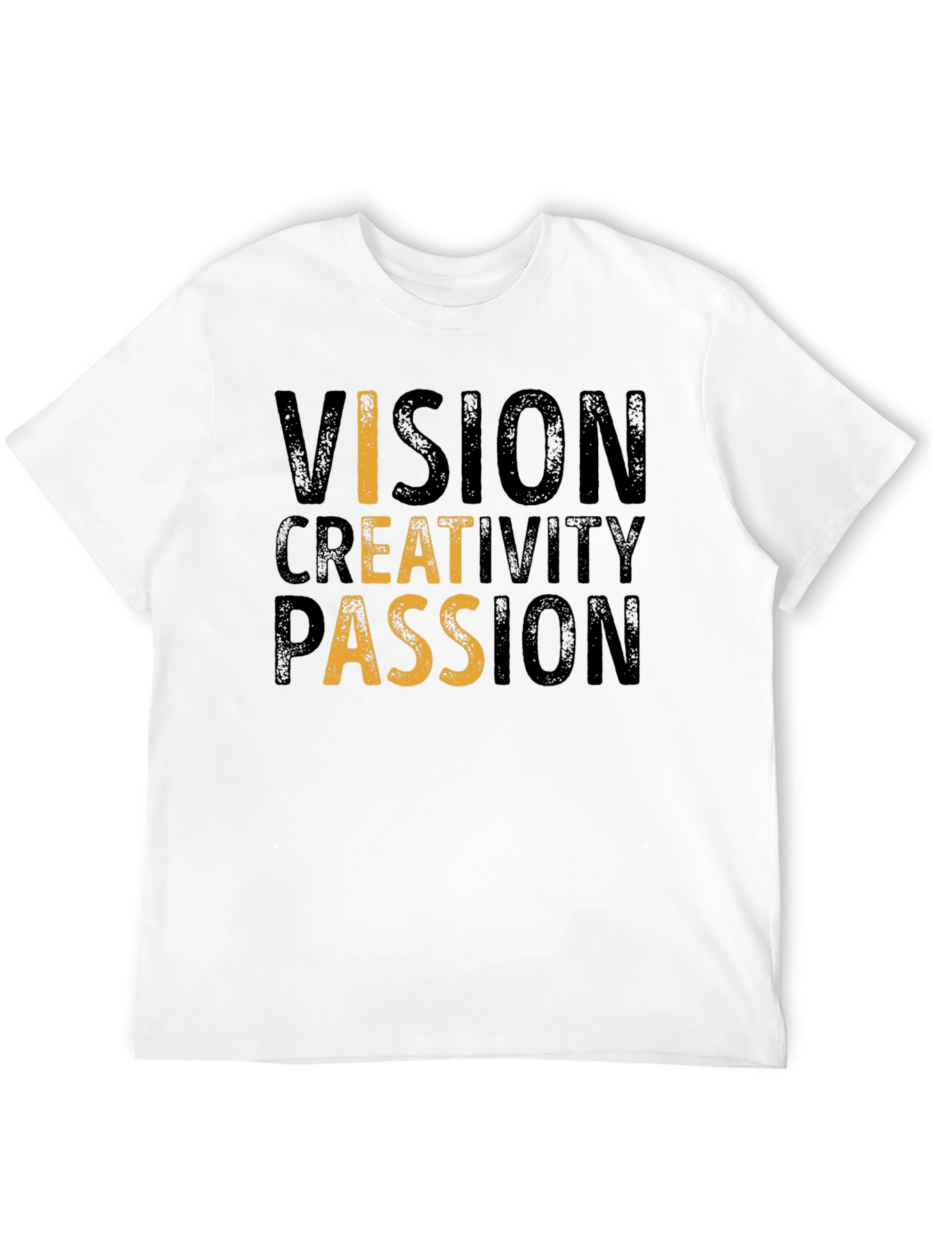 Vision Creativity Passion Black Graphic Tee