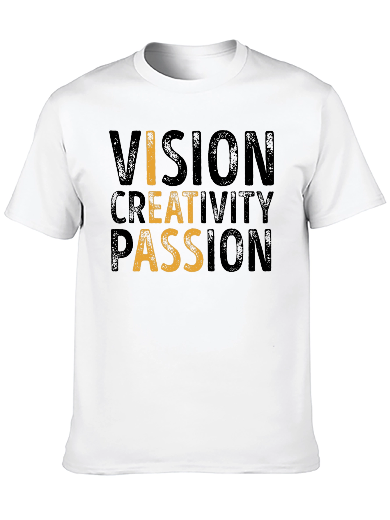 Vision Creativity Passion Black Graphic Tee