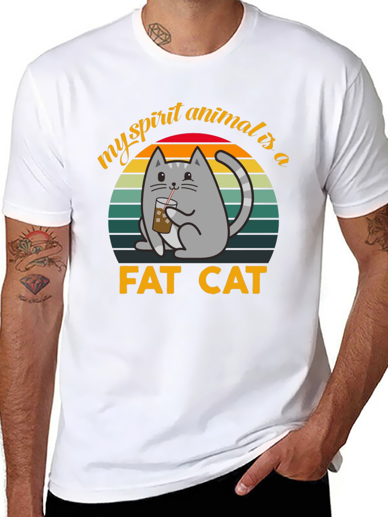 My Spirit Animal is a Fat Cat T-Shirt