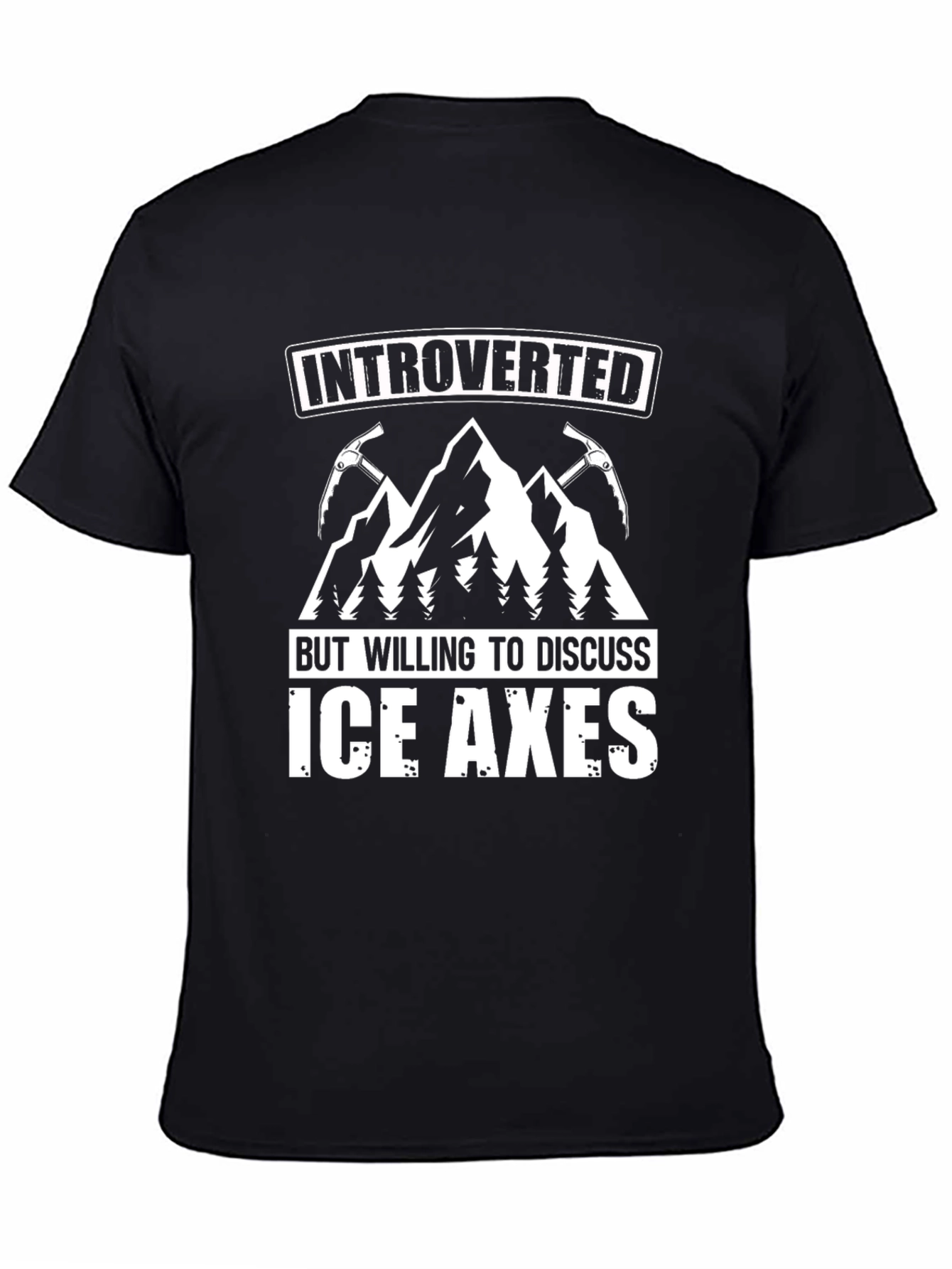 Introverted Ice Axes Black T-Shirt