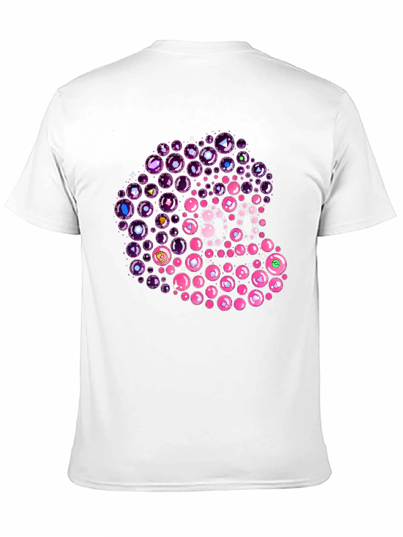 Unique Bubble Gem T-Shirt - Black Cotton Tee
