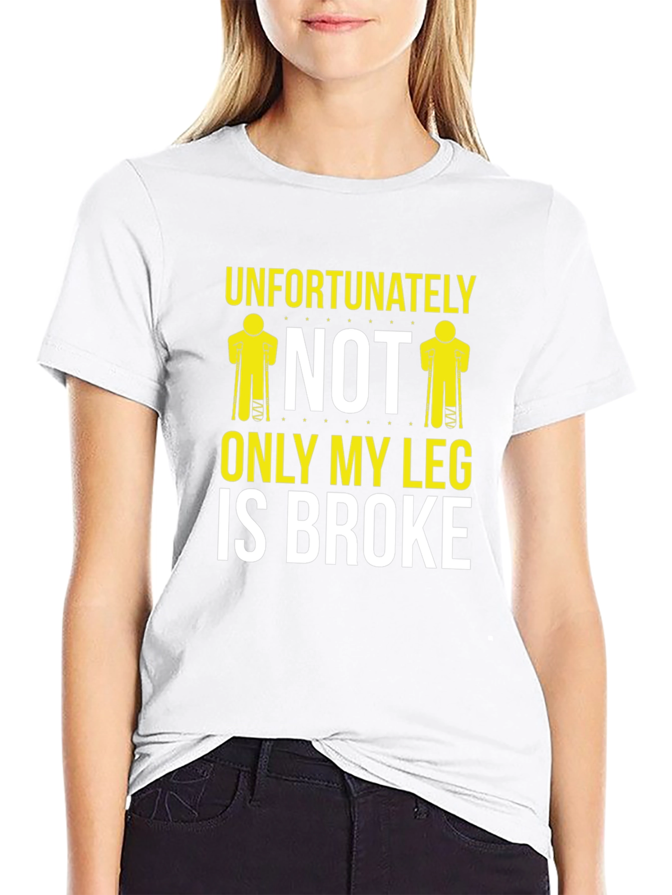 Humorous Not Only My Leg Graphic T-Shirt