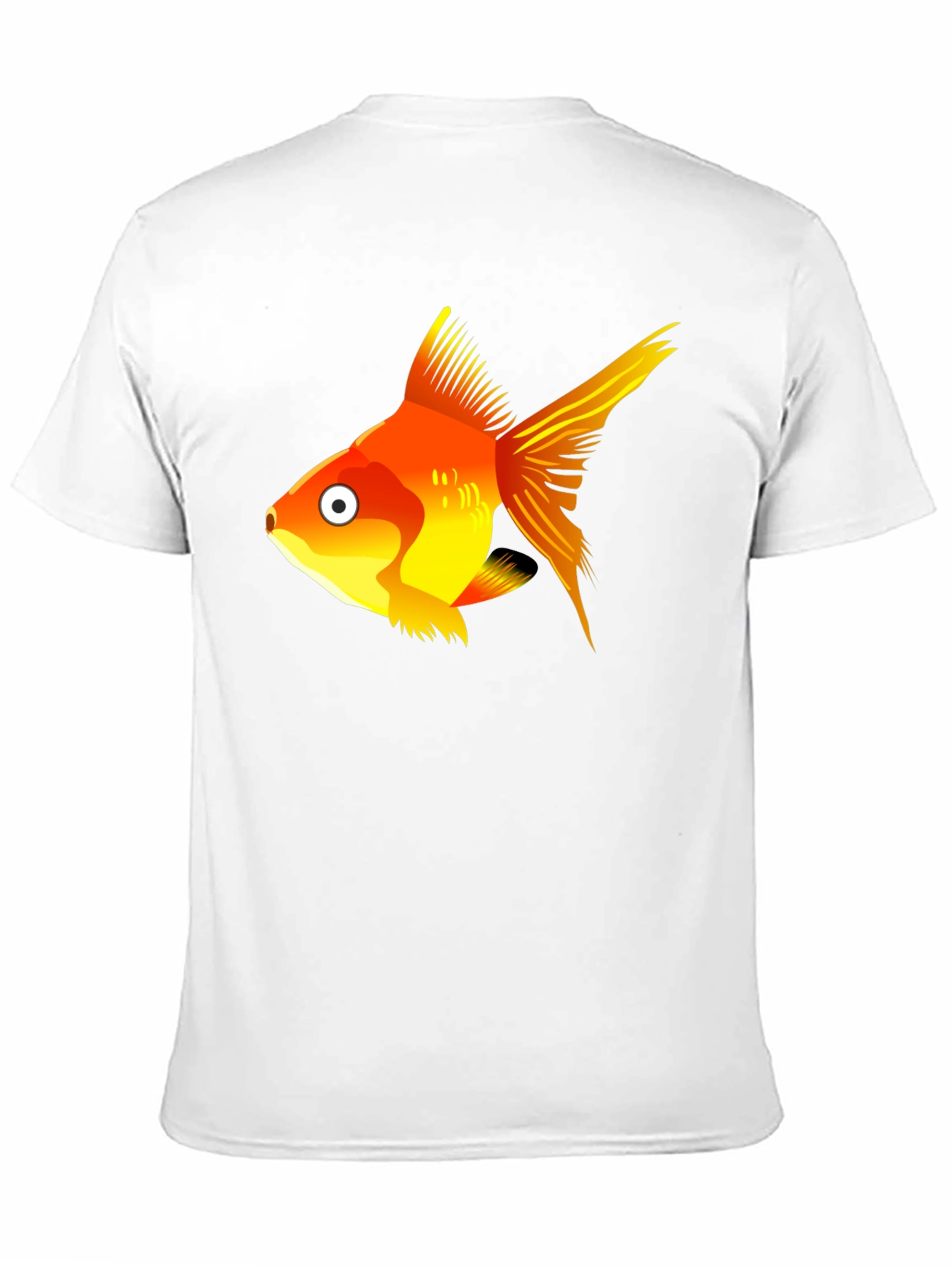 Goldfish Graphic Tee - Black Cotton T-Shirt