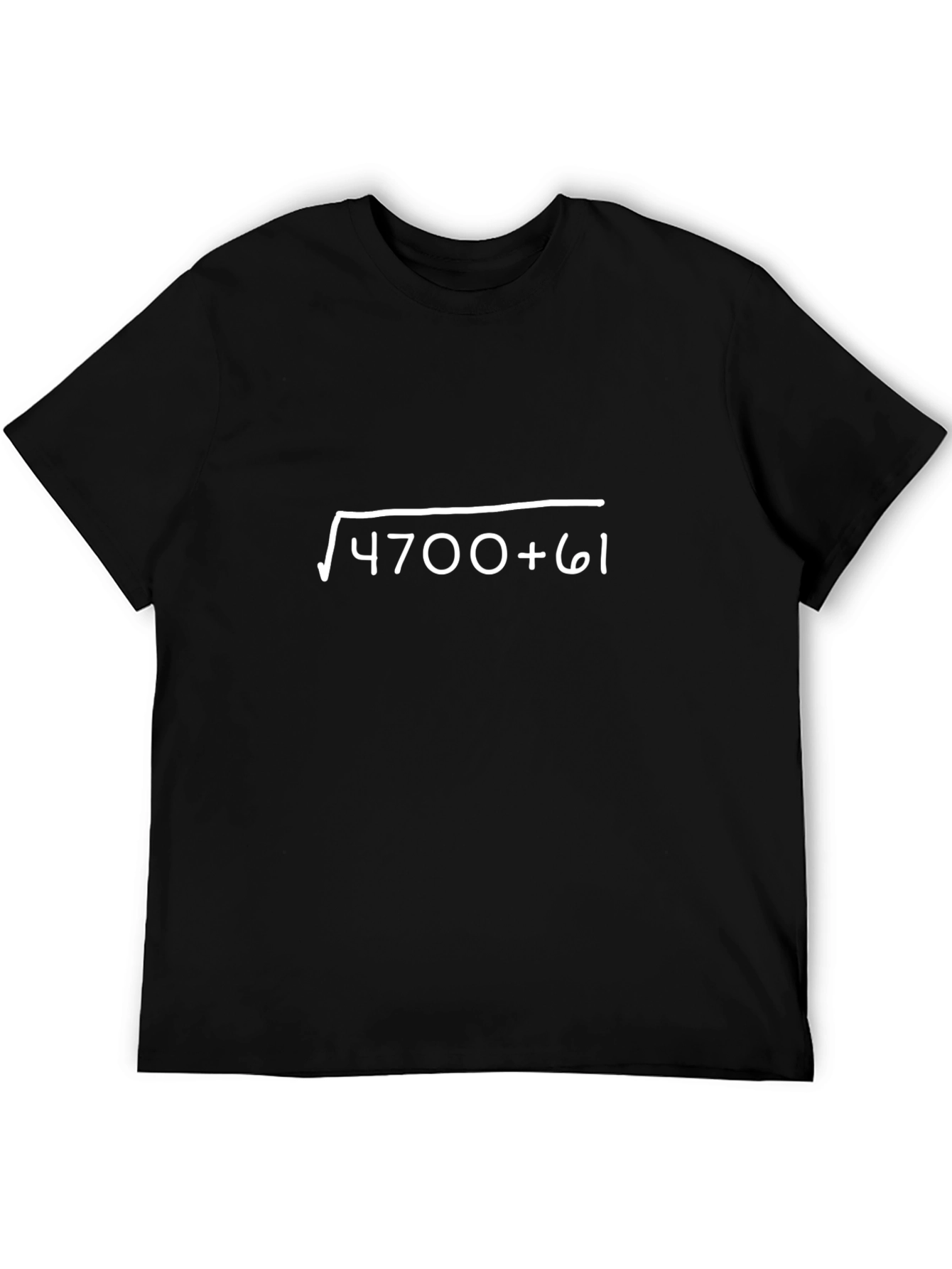 Math Humor T-Shirt: √4700+61