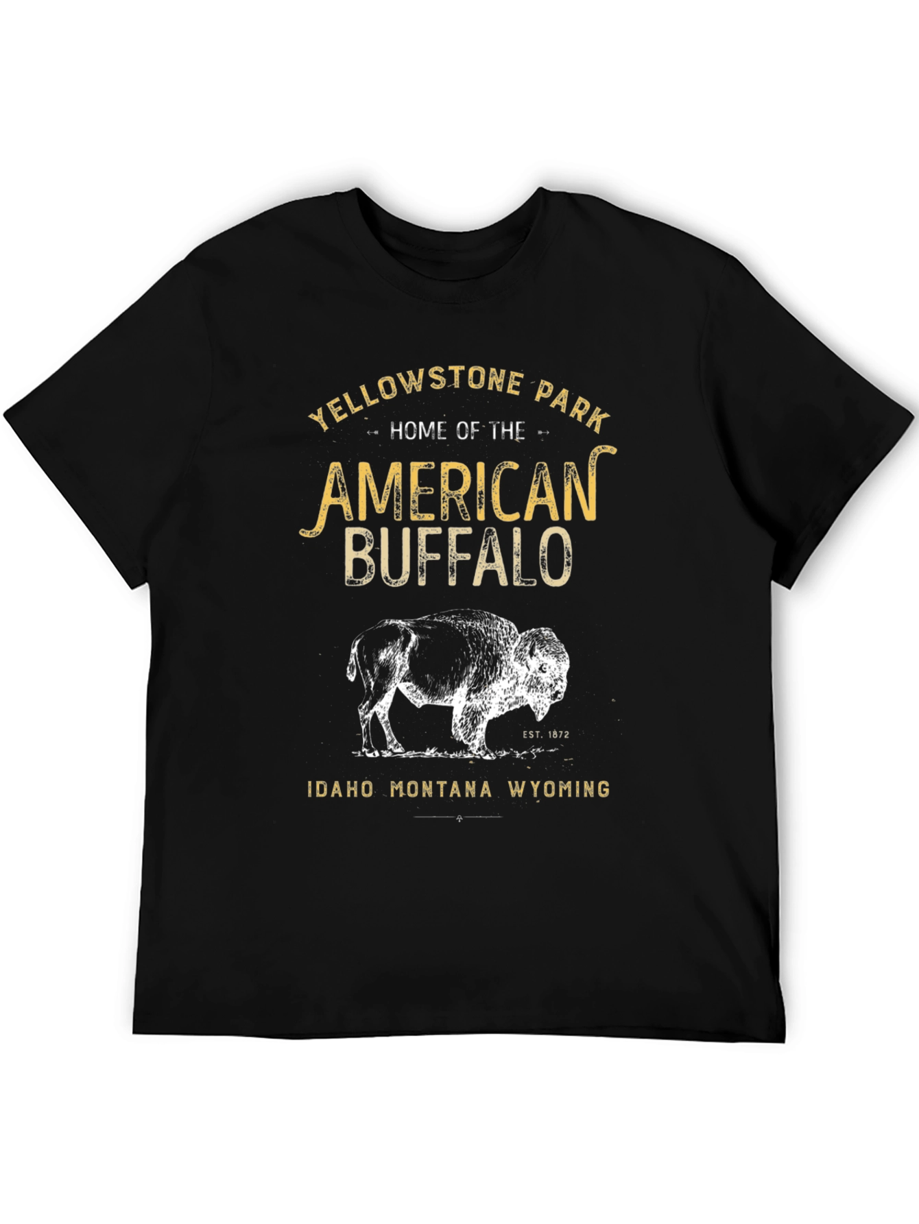 Yellowstone National Park Buffalo Graphic Tee