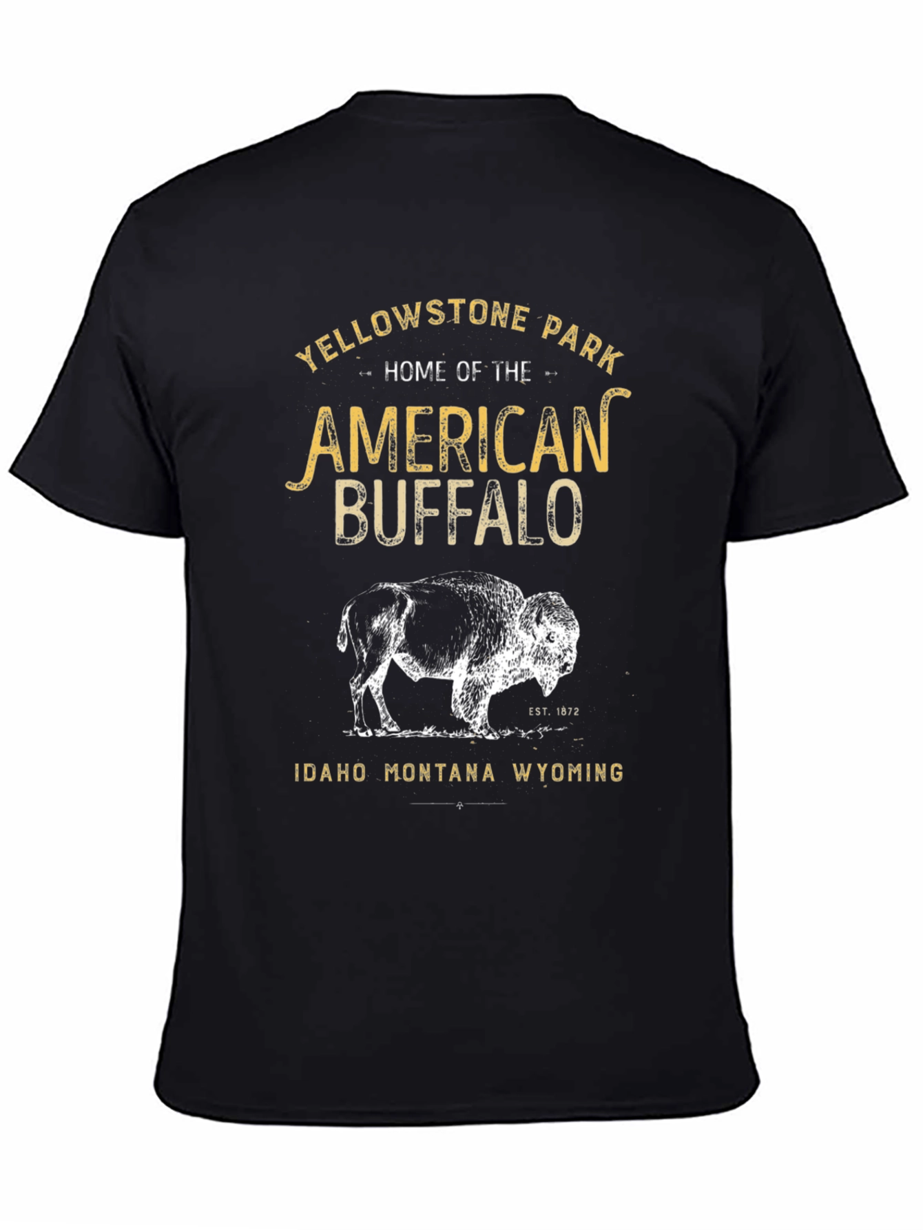 Yellowstone National Park Buffalo Graphic Tee