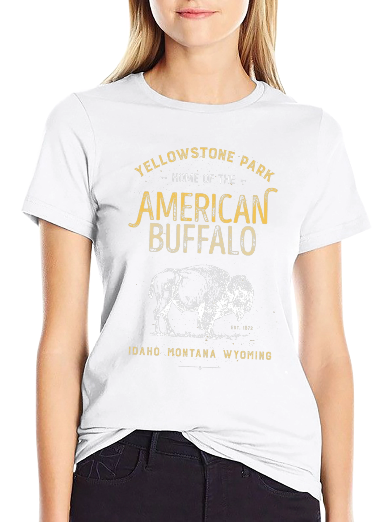 Yellowstone National Park Buffalo Graphic Tee