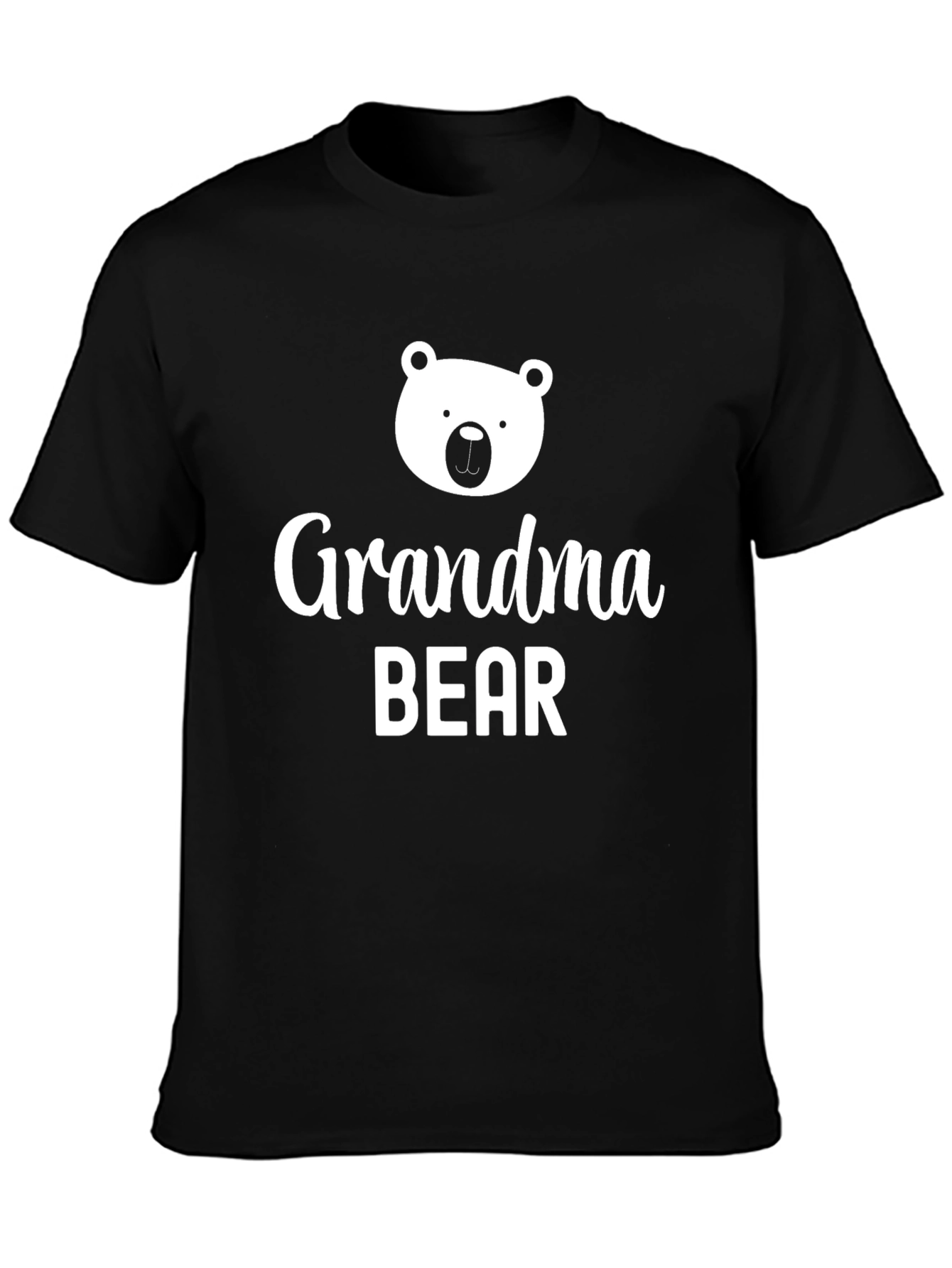 Grandma Bear Graphic Tee - Black Unisex T-Shirt