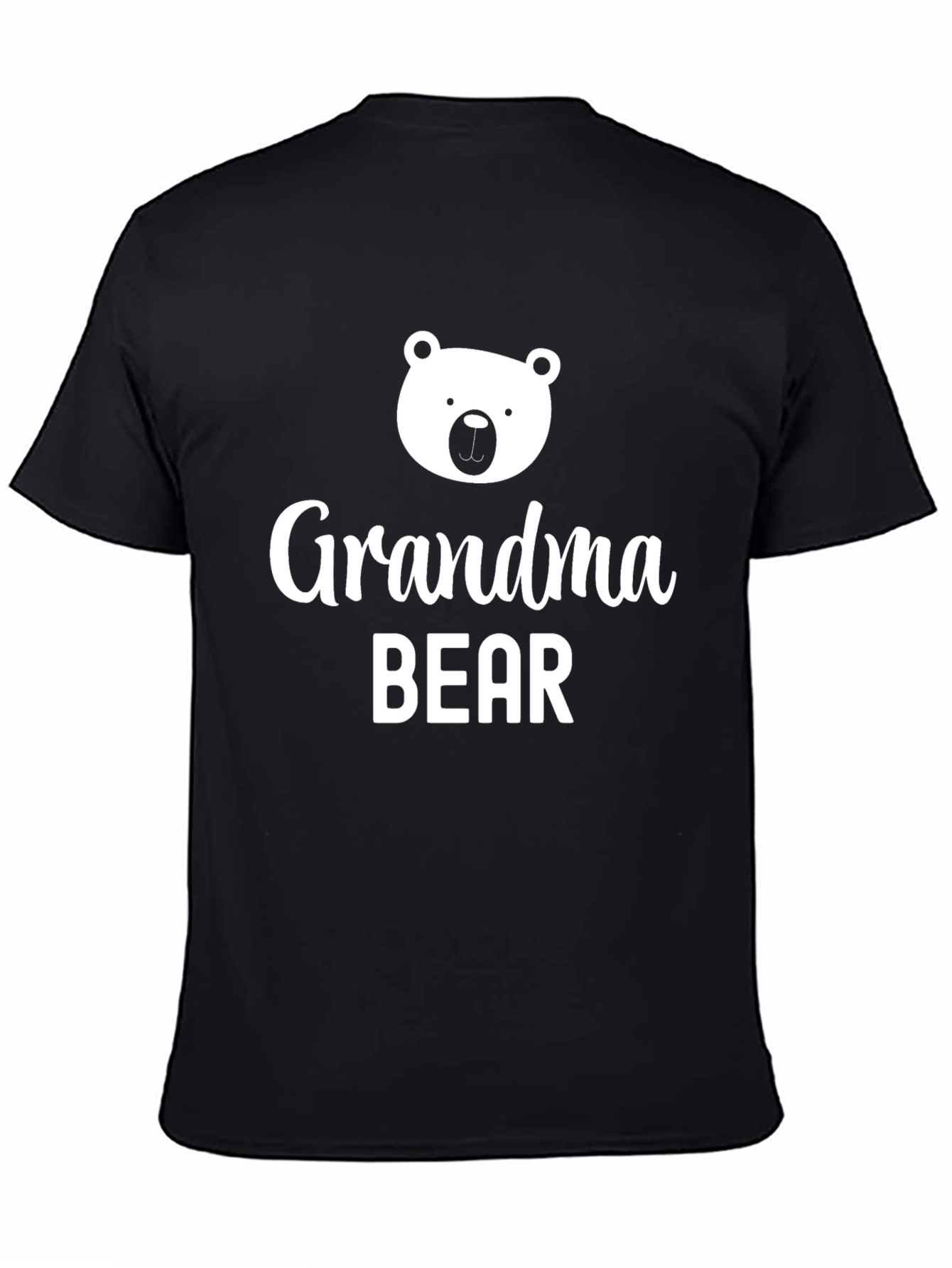 Grandma Bear Graphic Tee - Black Unisex T-Shirt