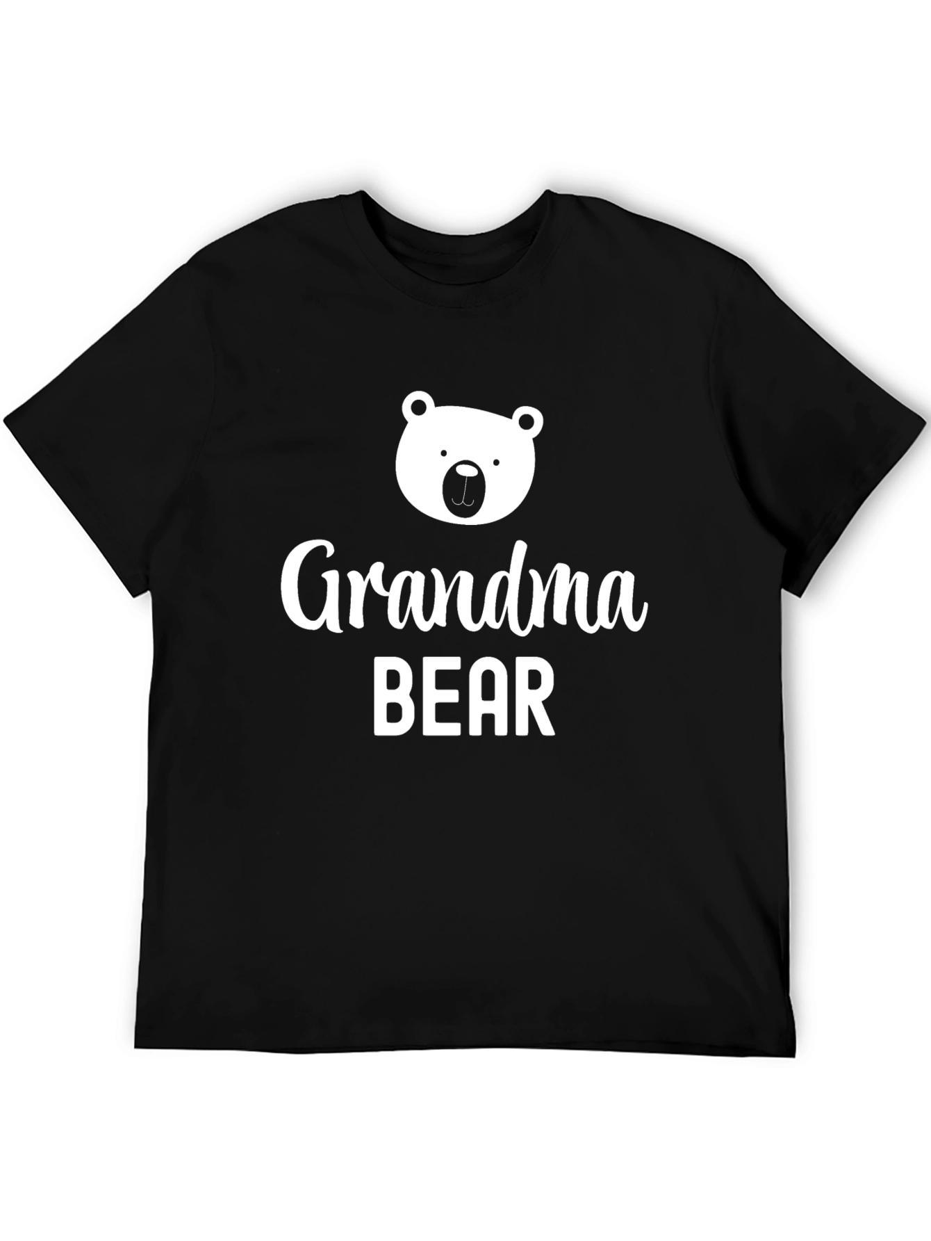 Grandma Bear Graphic Tee - Black Unisex T-Shirt