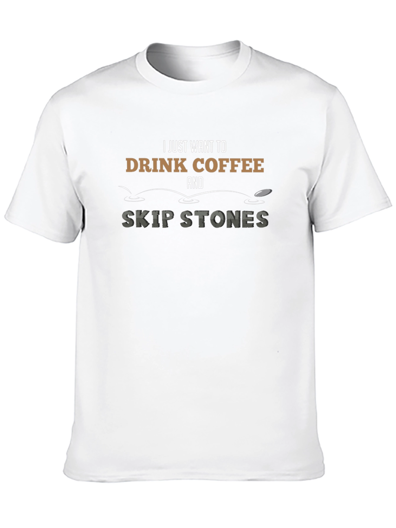 Coffee & Skip Stones Graphic T-Shirt