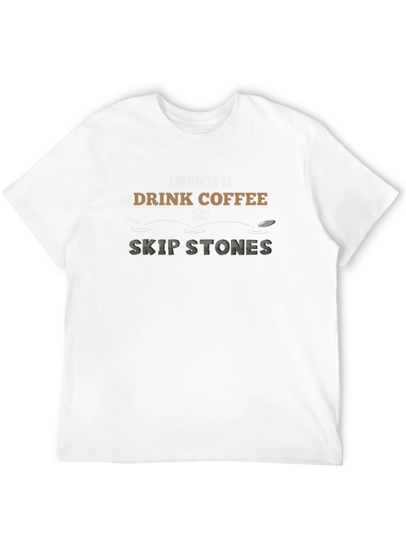 Coffee & Skip Stones Graphic T-Shirt