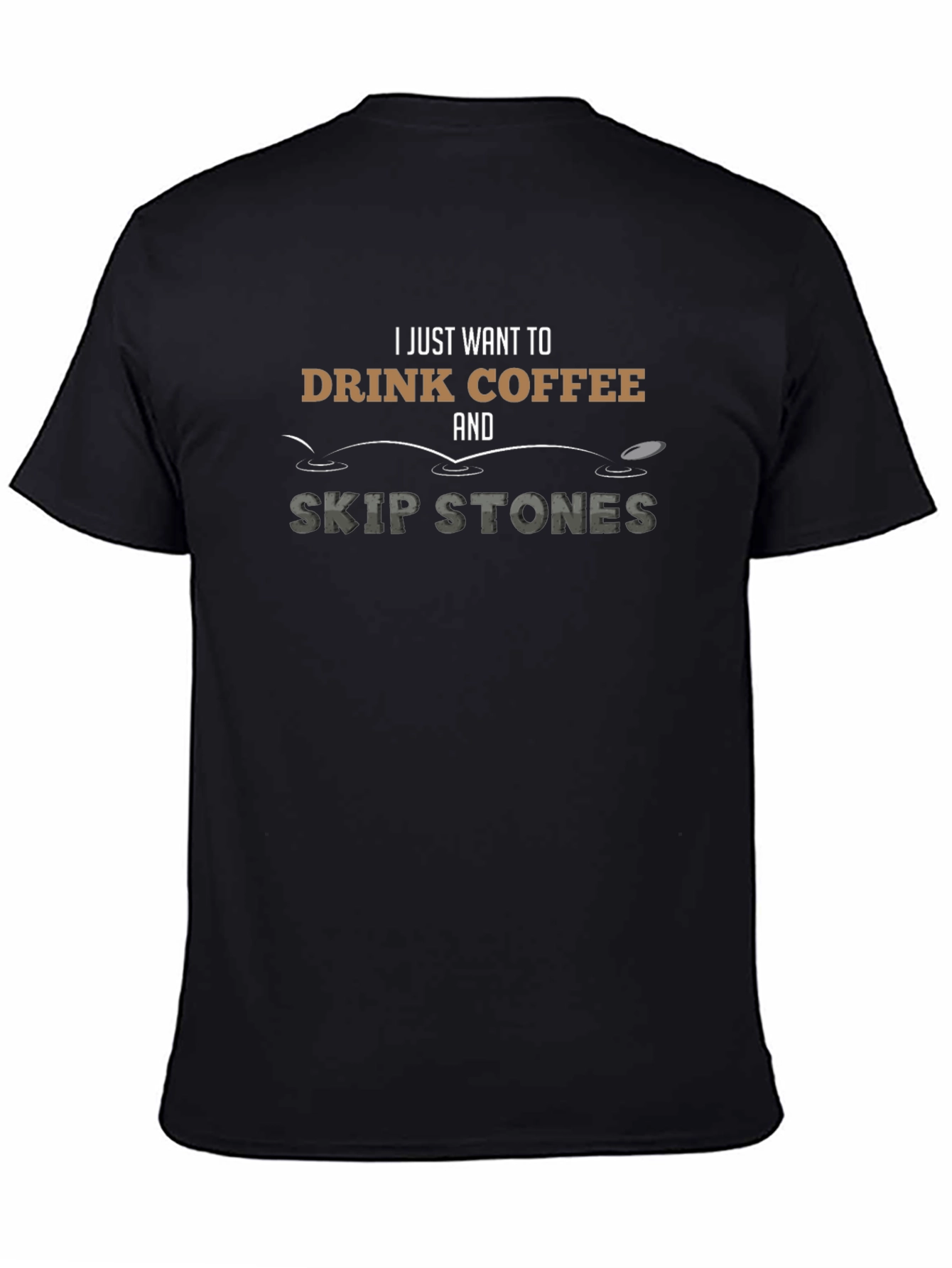 Coffee & Skip Stones Graphic T-Shirt