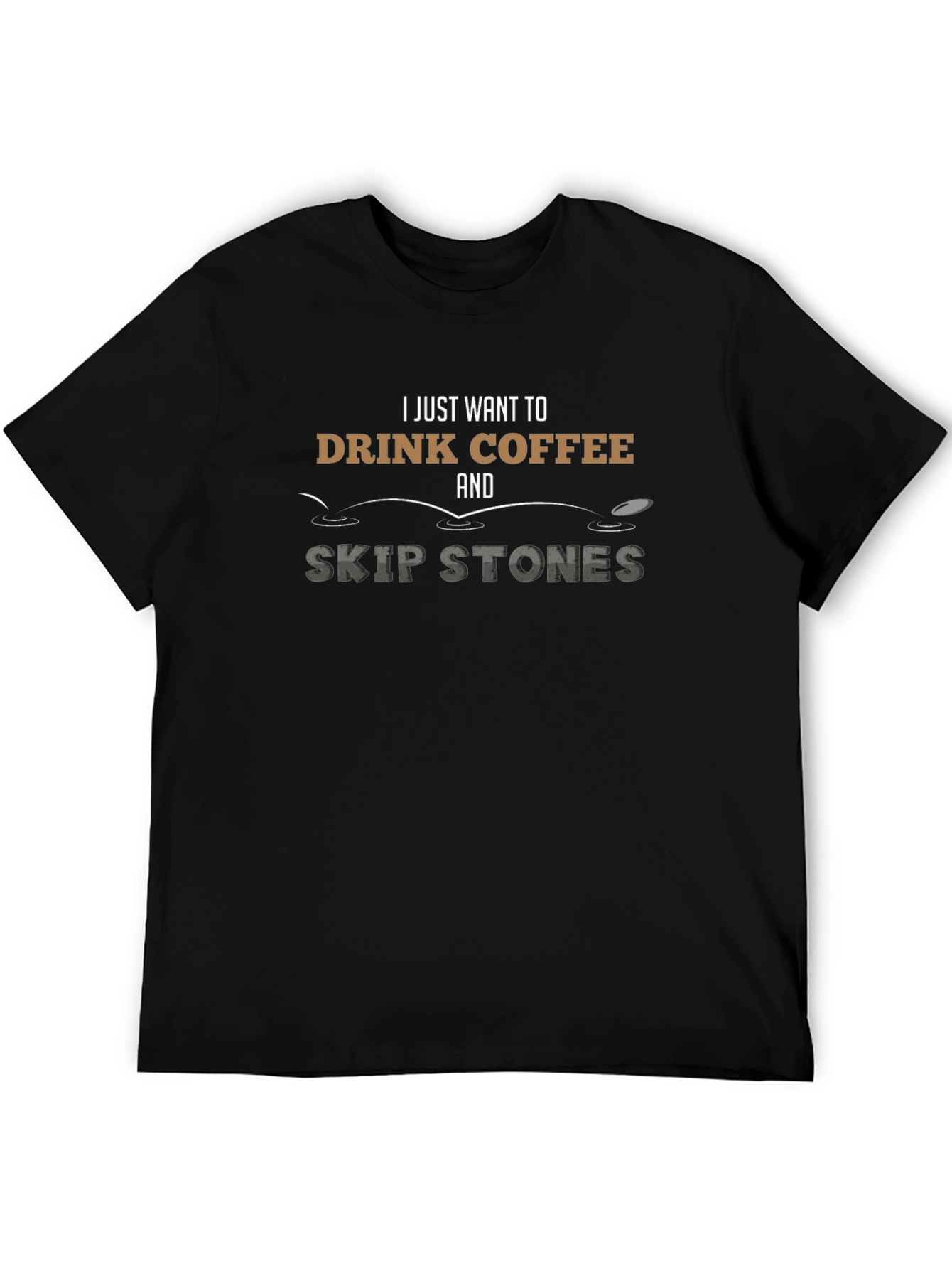 Coffee & Skip Stones Graphic T-Shirt