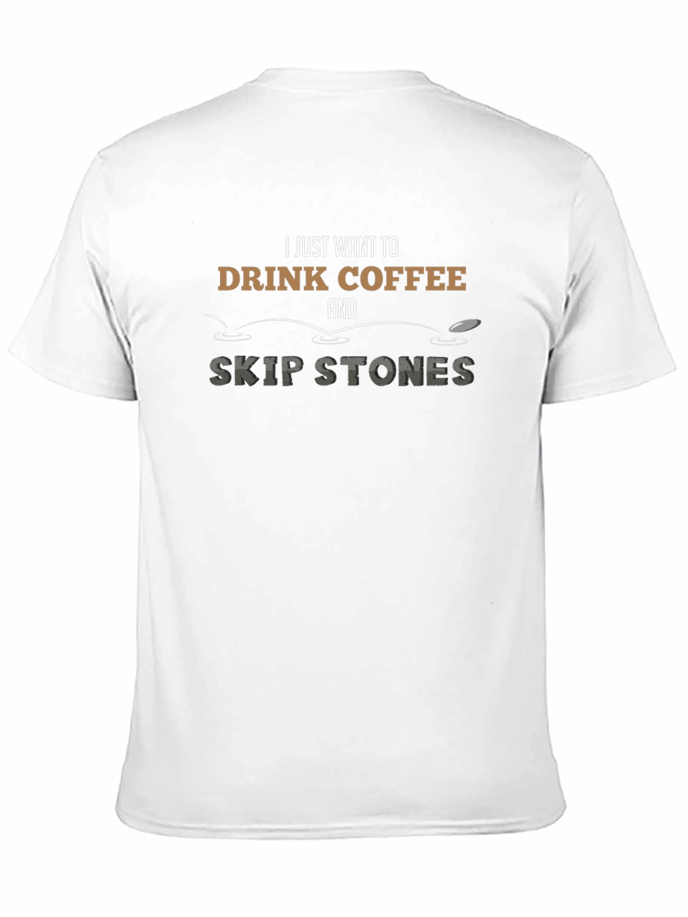 Coffee & Skip Stones Graphic T-Shirt