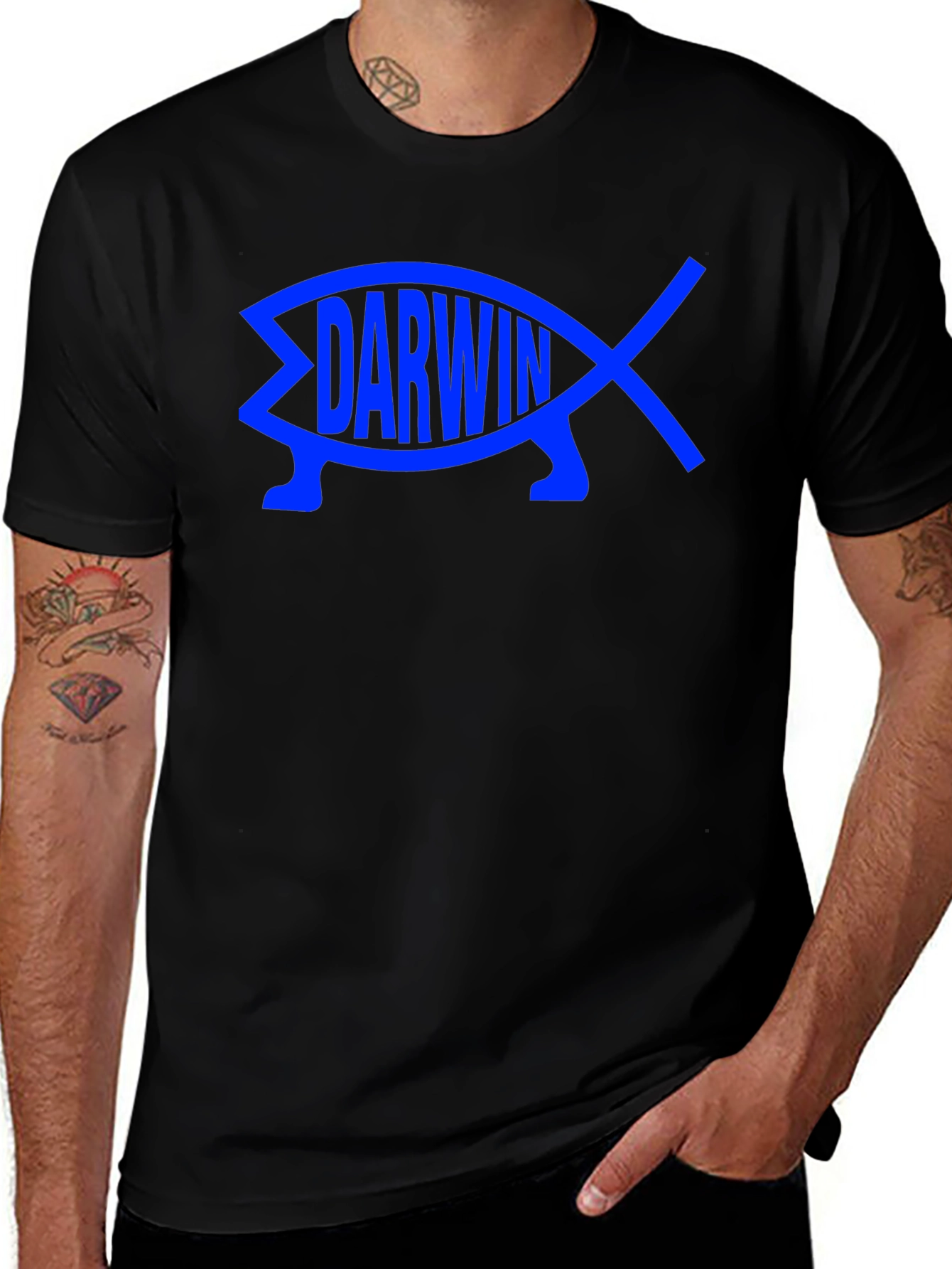 Darwin Fish T-Shirt - Evolution Tee