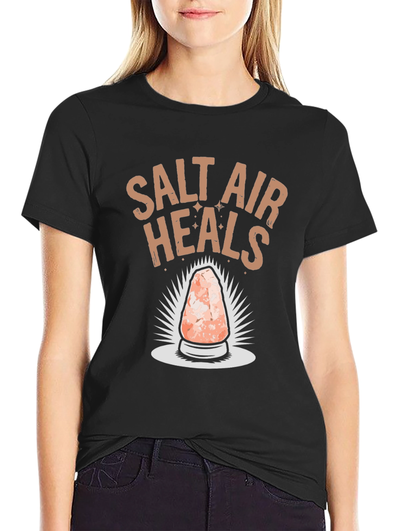 Salt Air Heals Graphic T-Shirt - Black