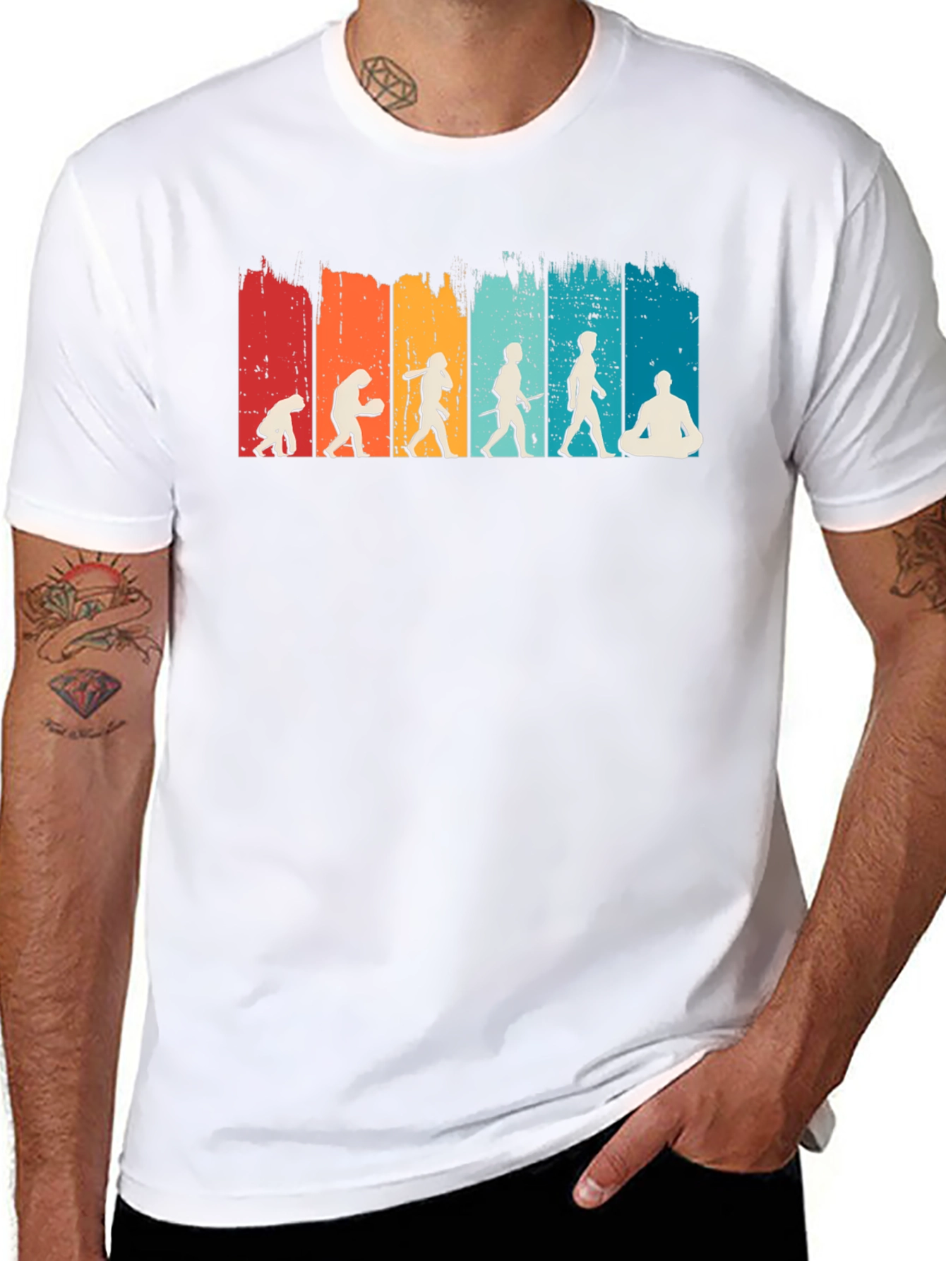 Evolution Meditation T-Shirt - Black