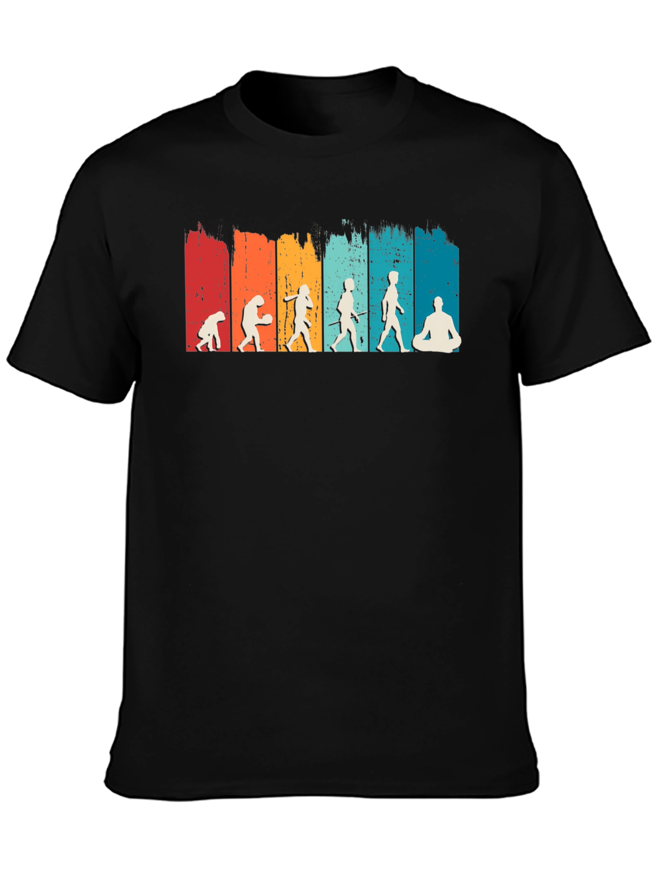 Evolution Meditation T-Shirt - Black
