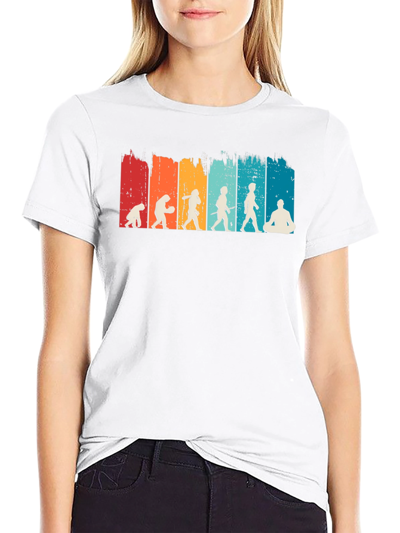 Evolution Meditation T-Shirt - Black