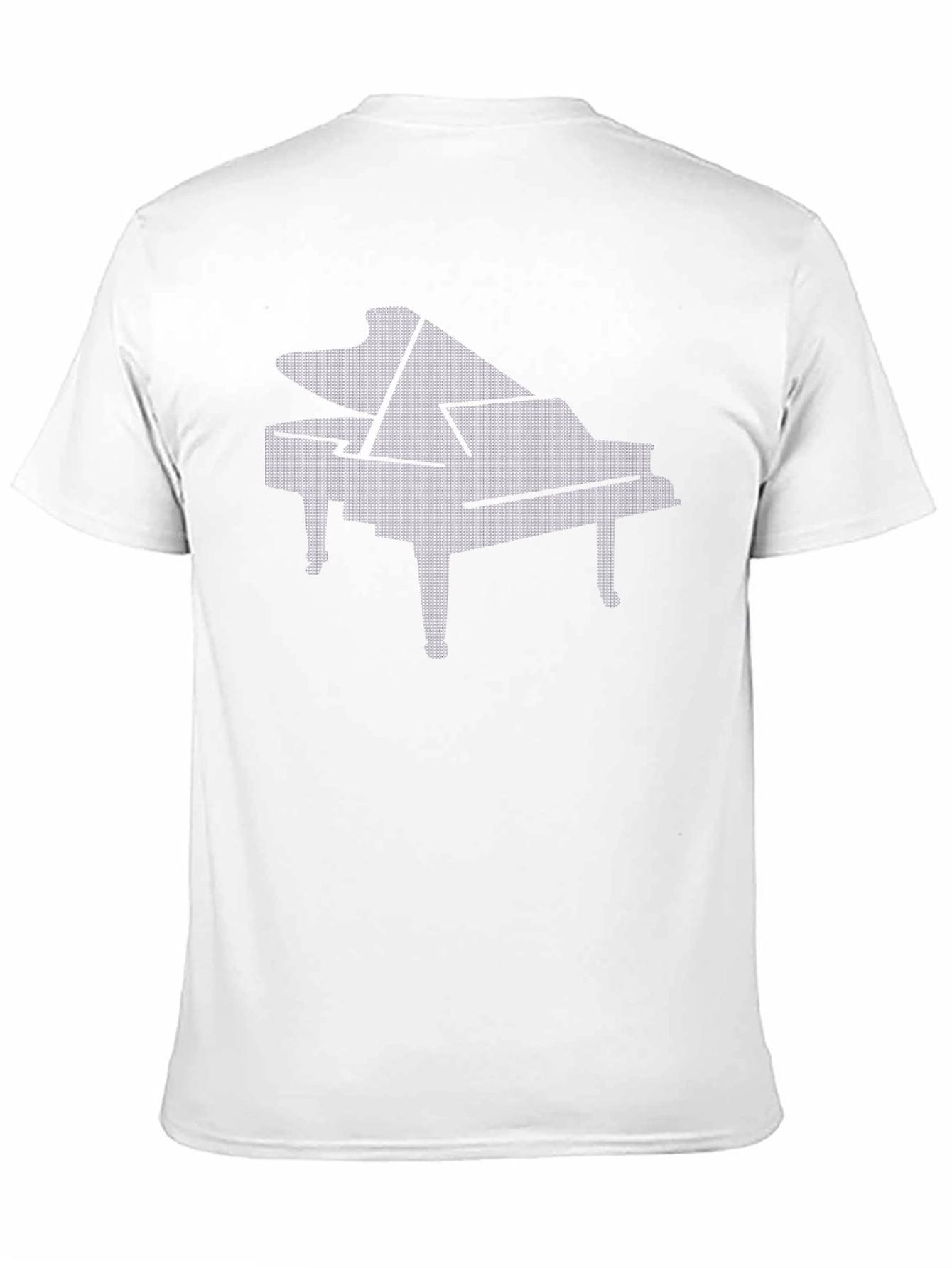 Piano Graphic Black T-Shirt - Music Lover Tee