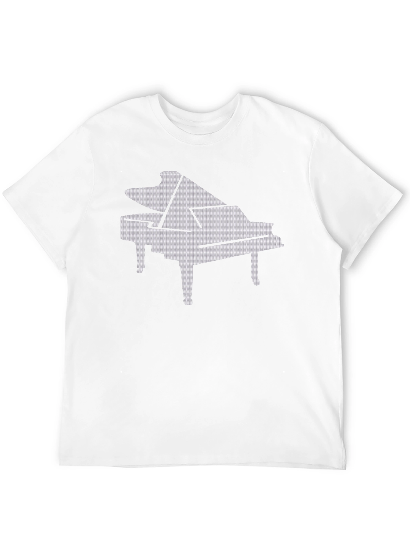 Piano Graphic Black T-Shirt - Music Lover Tee