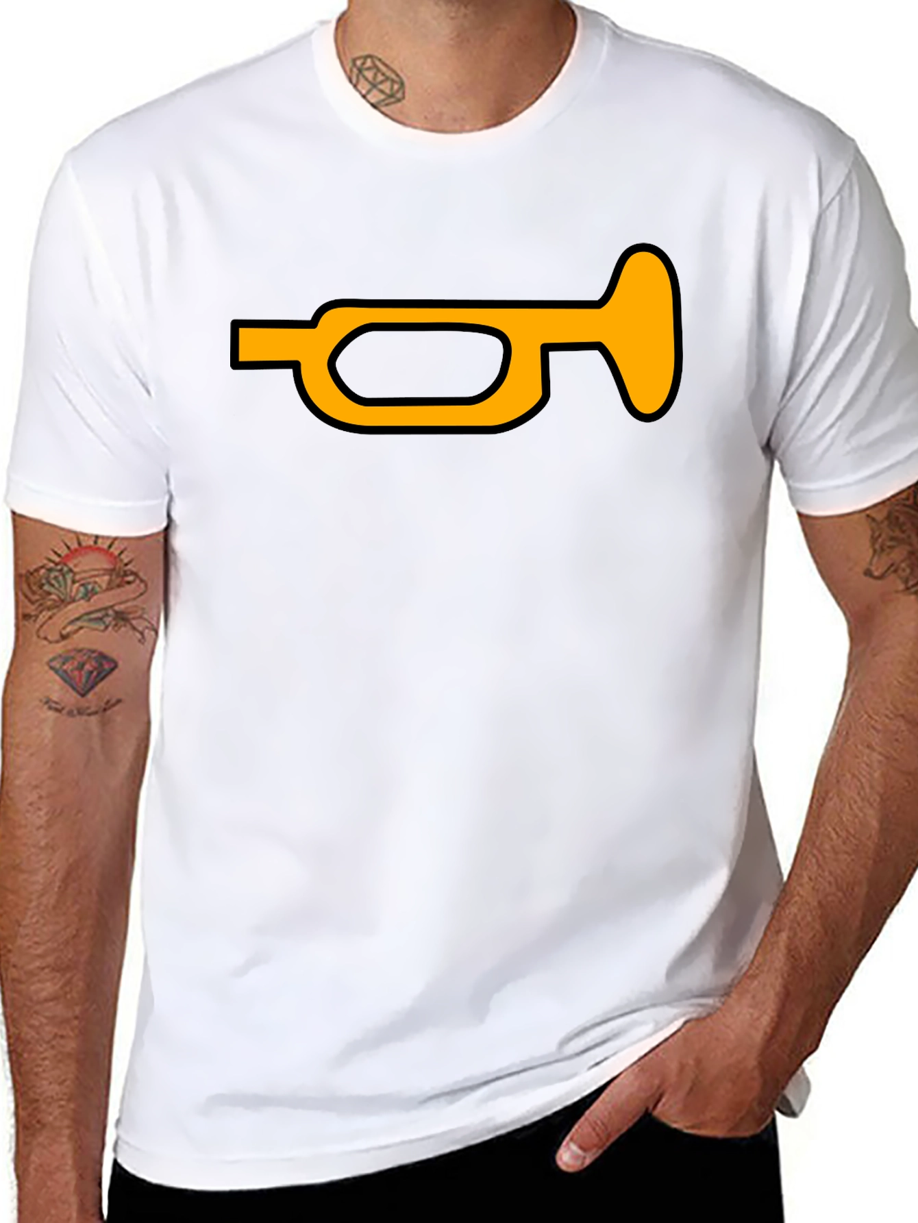 Trumpet Graphic Tee - Bold Musical Statement