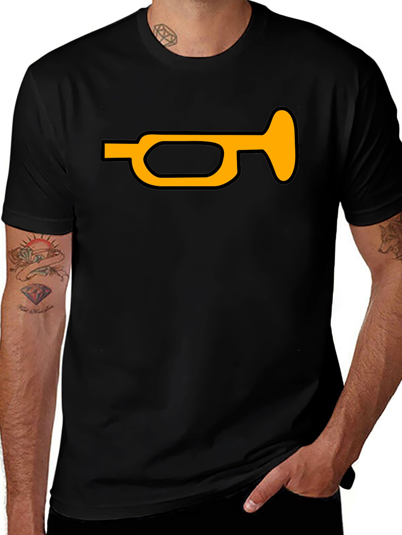 Trumpet Graphic Tee - Bold Musical Statement