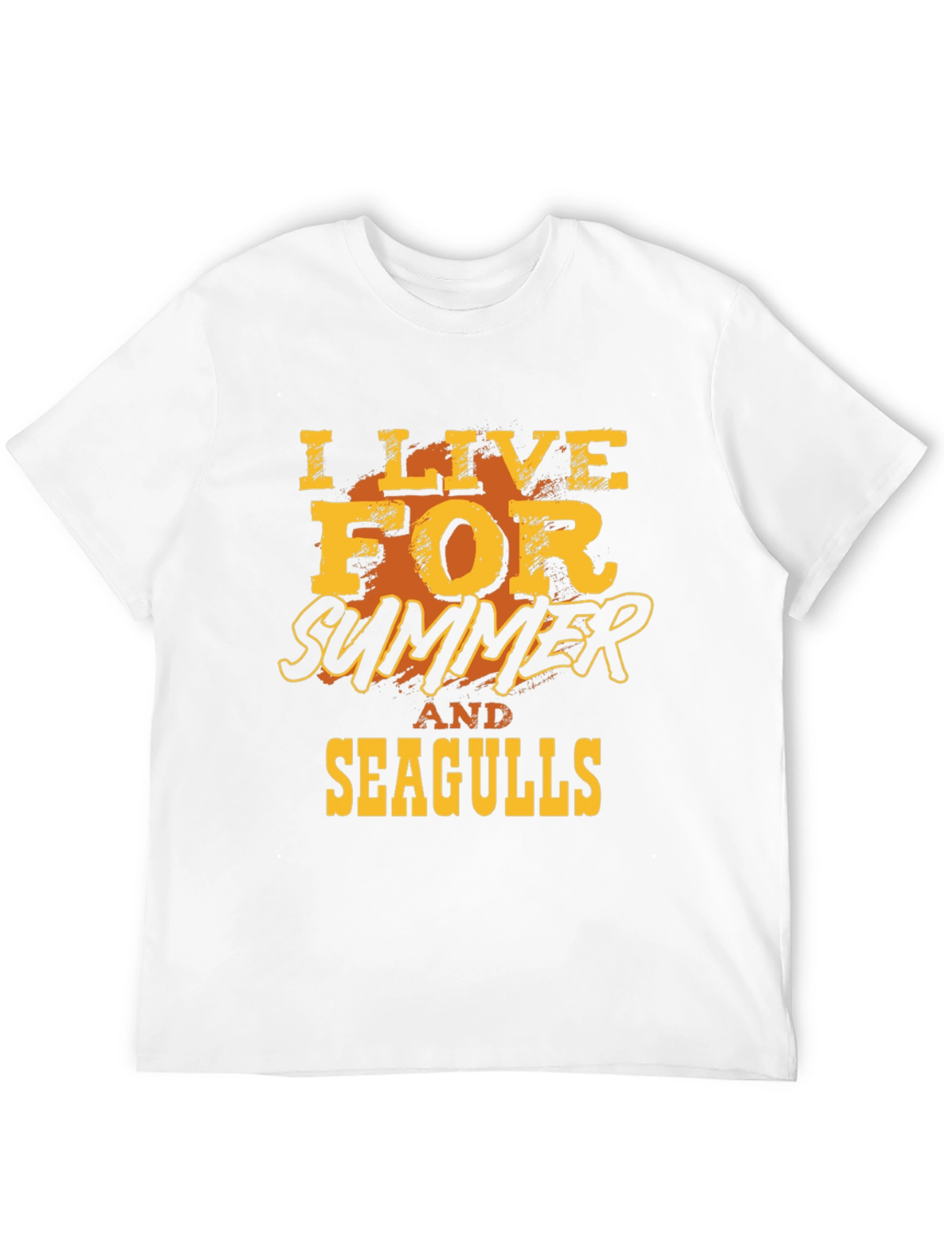 I Live For Summer And Seagulls Graphic T-Shirt