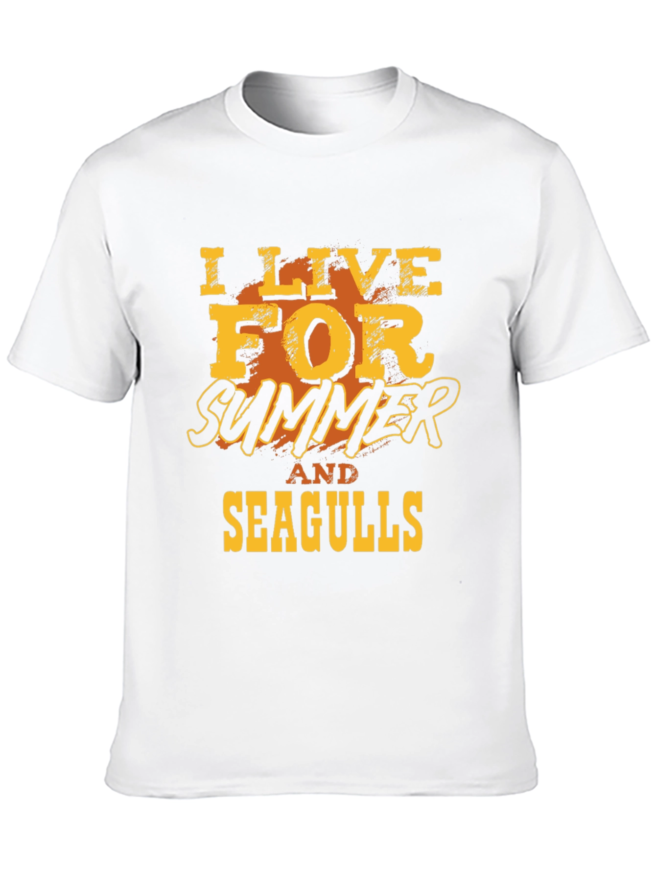 I Live For Summer And Seagulls Graphic T-Shirt