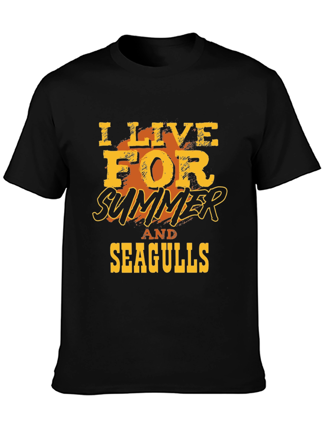 I Live For Summer And Seagulls Graphic T-Shirt