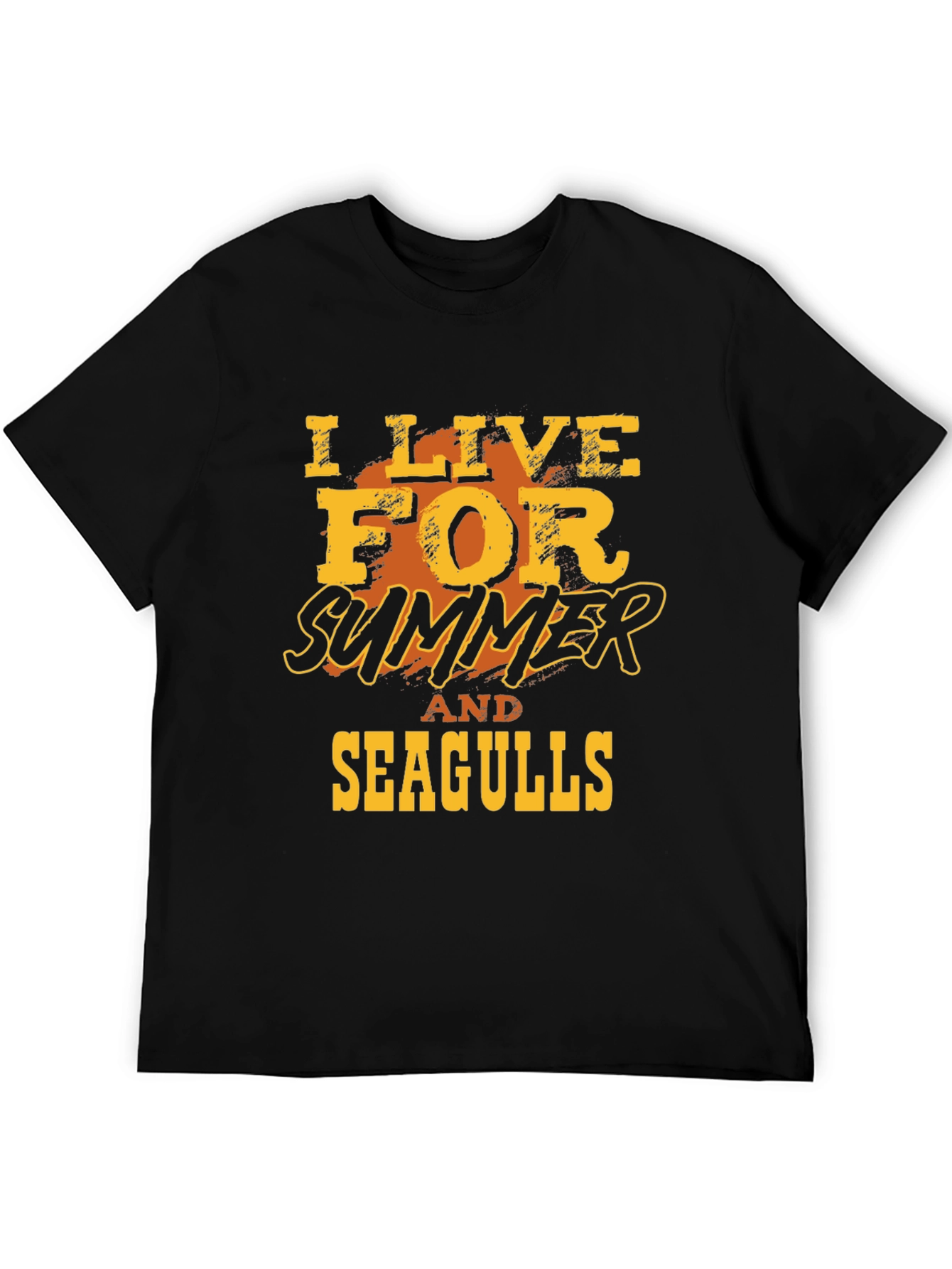 I Live For Summer And Seagulls Graphic T-Shirt