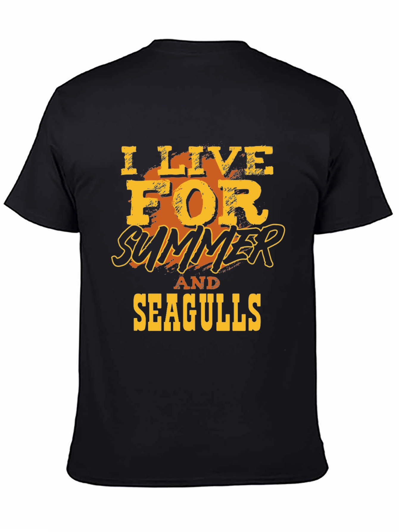 I Live For Summer And Seagulls Graphic T-Shirt