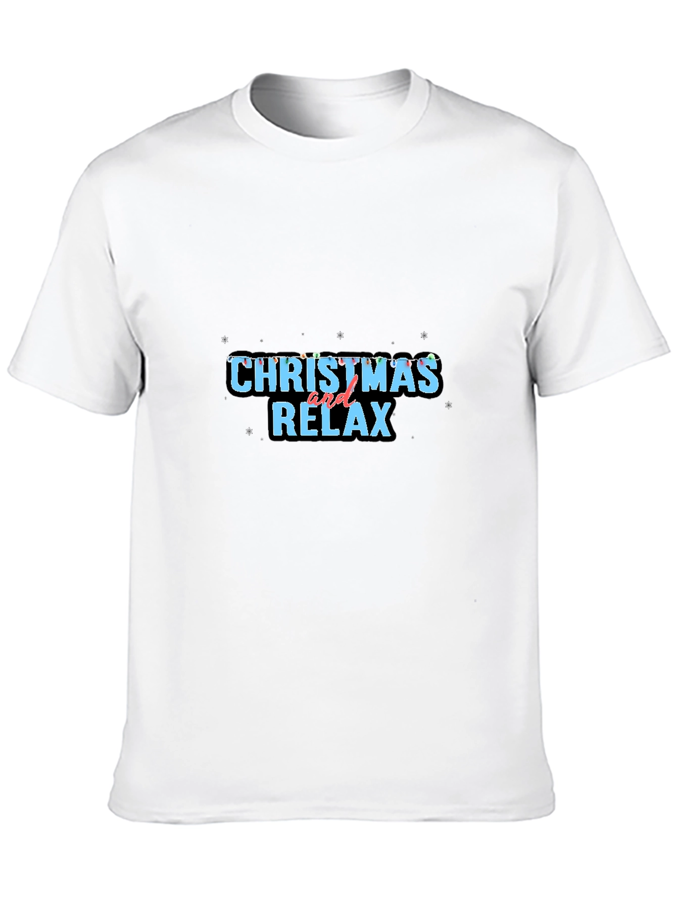 Christmas and Relax Black Tee