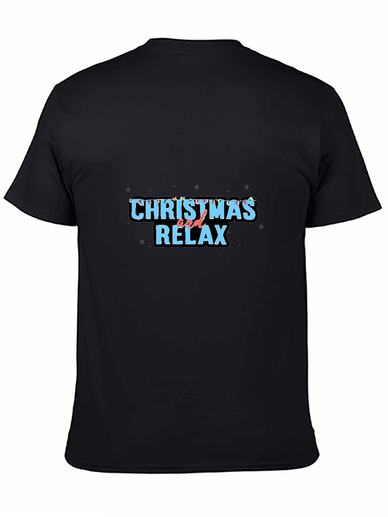Christmas and Relax Black Tee