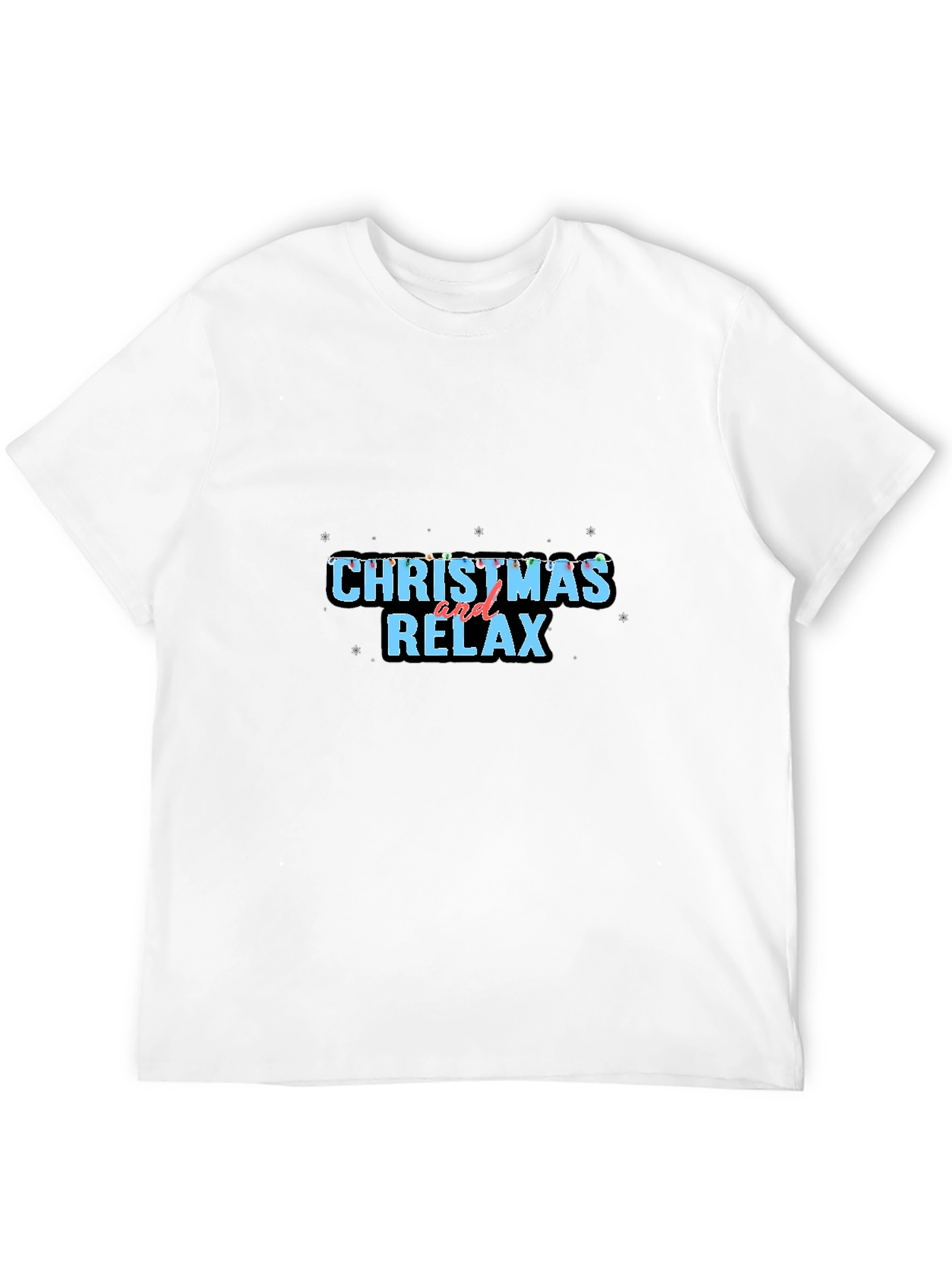 Christmas and Relax Black Tee