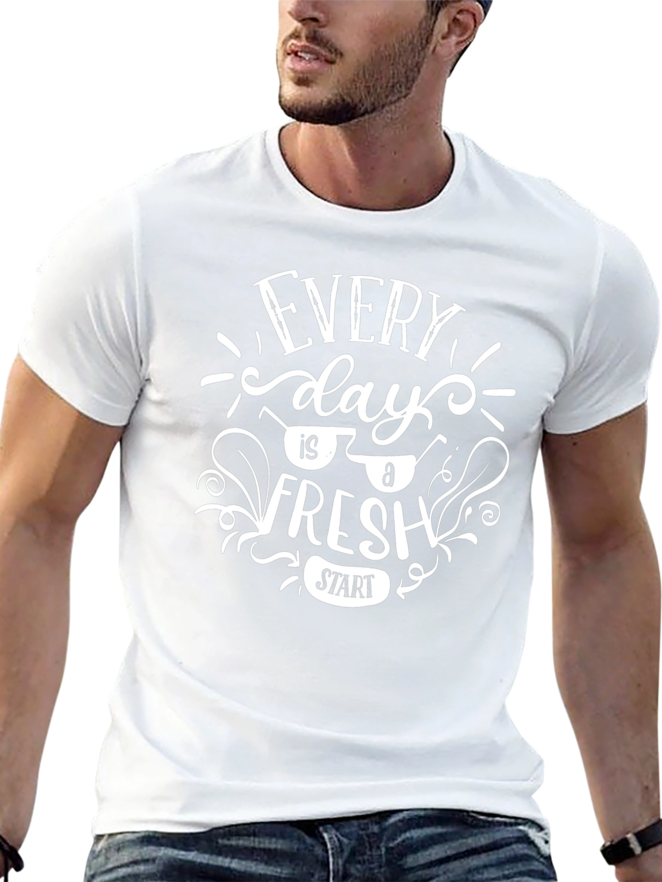 Every Day is a Fresh Start Black T-Shirt