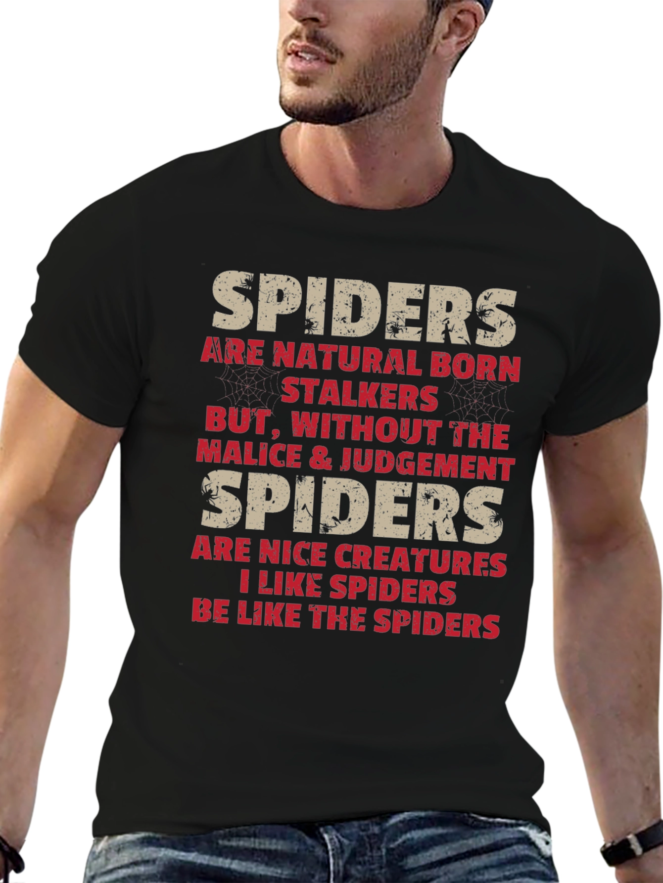 Spiders Natural Born Stalkers Graphic Tee