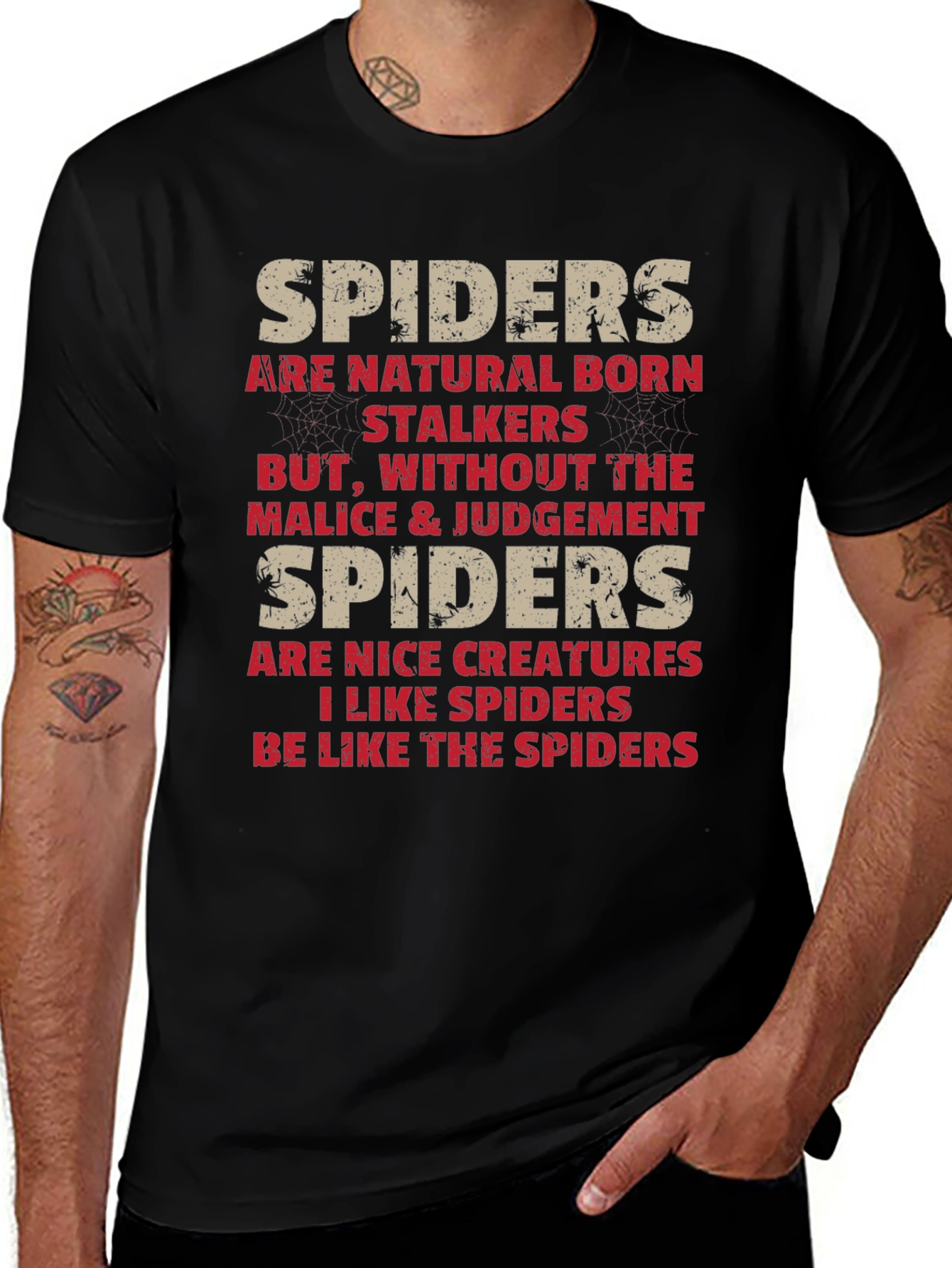 Spiders Natural Born Stalkers Graphic Tee